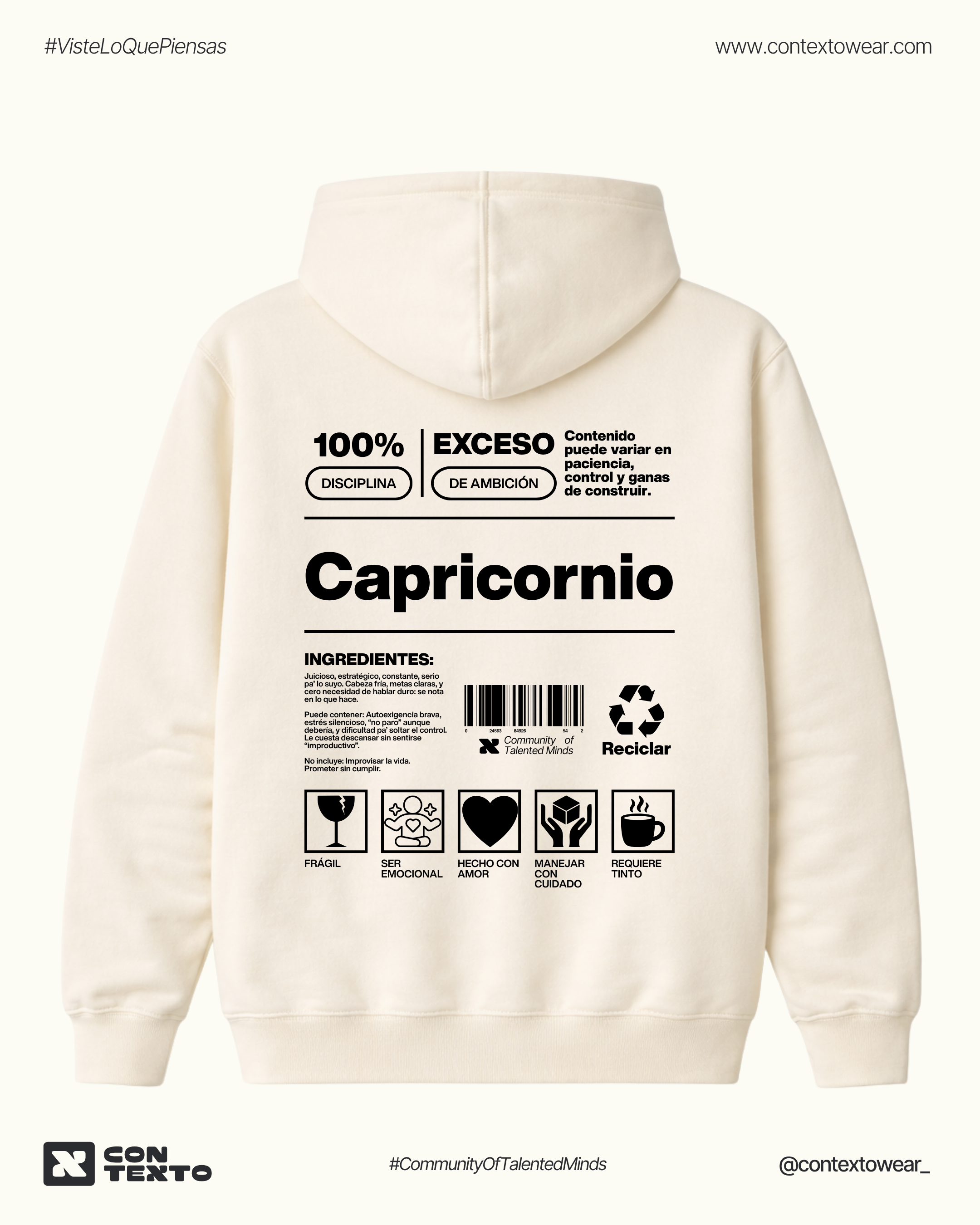 Hoodie Capricornio - Hombre