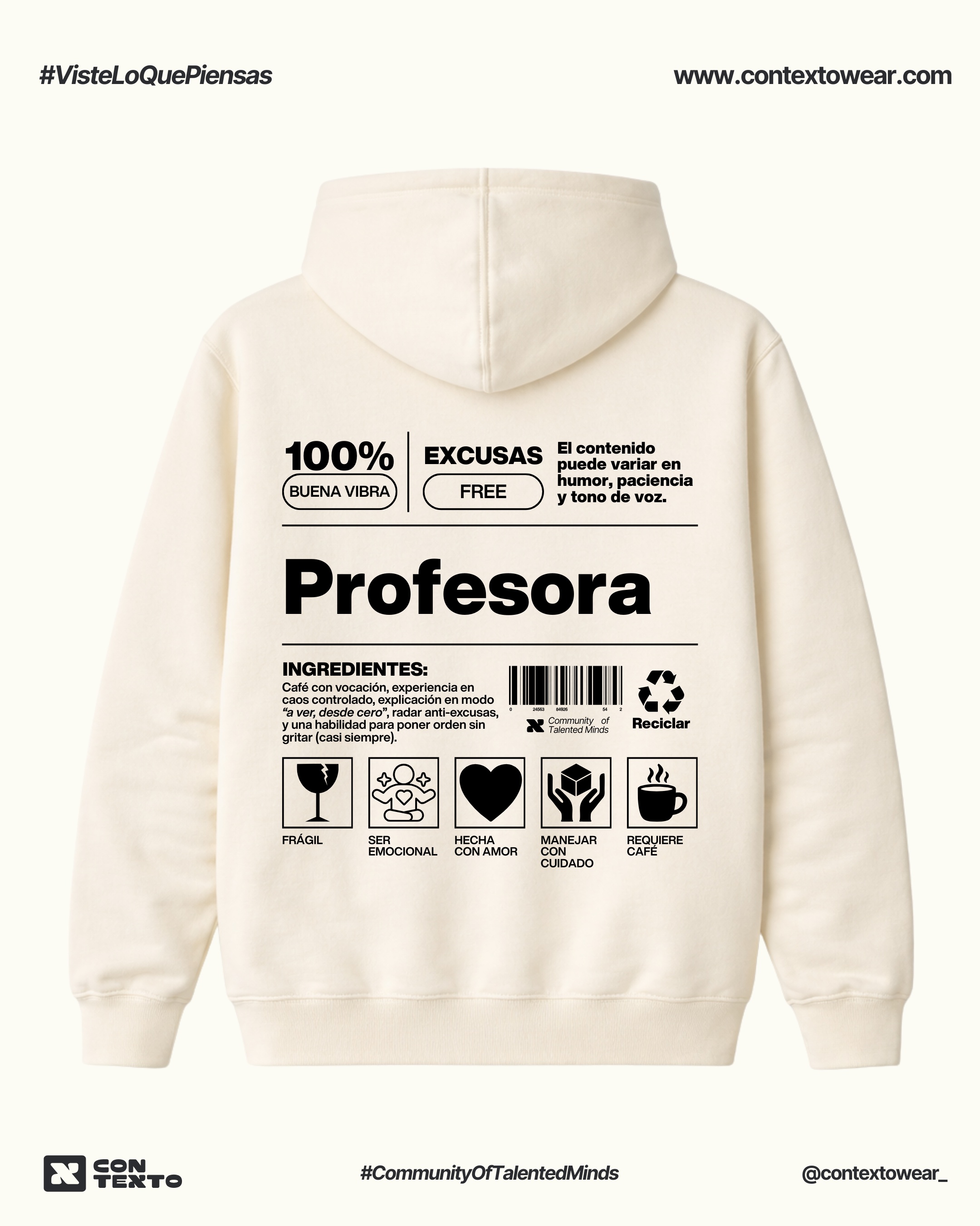 Hoodie Profesora
