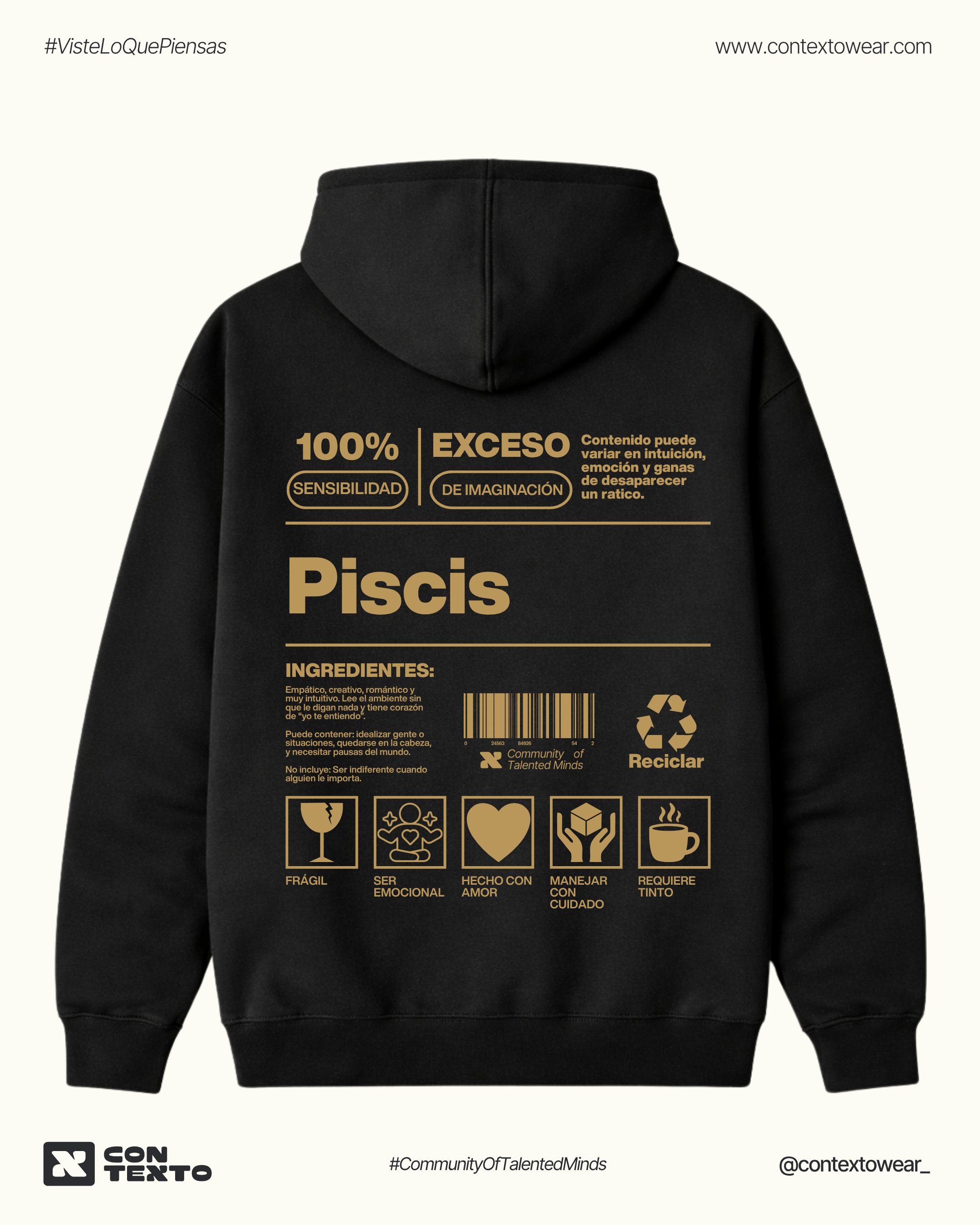 Hoodie Piscis - Hombre