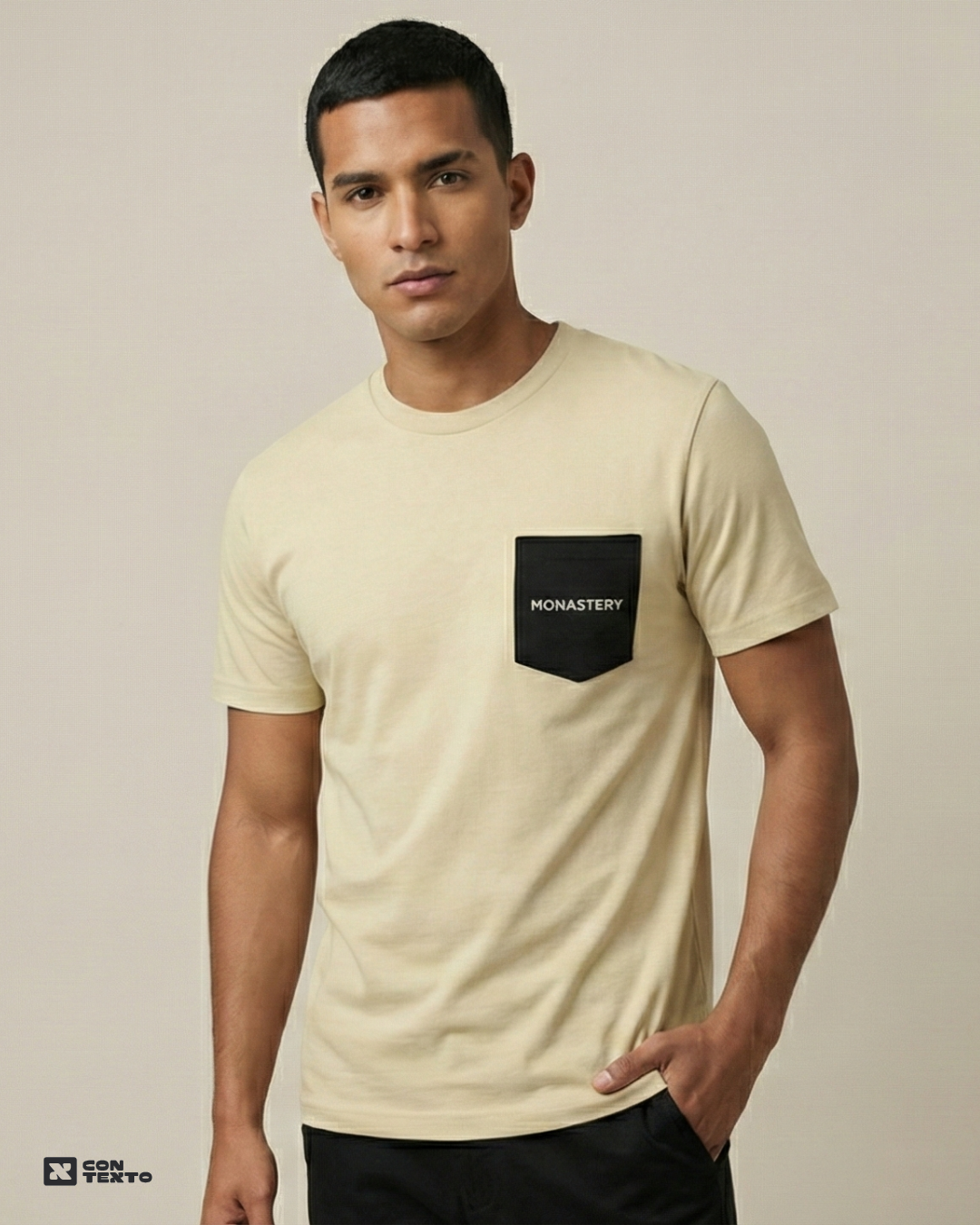 Monastery Beige Pocket – Slim (Premium Importada)