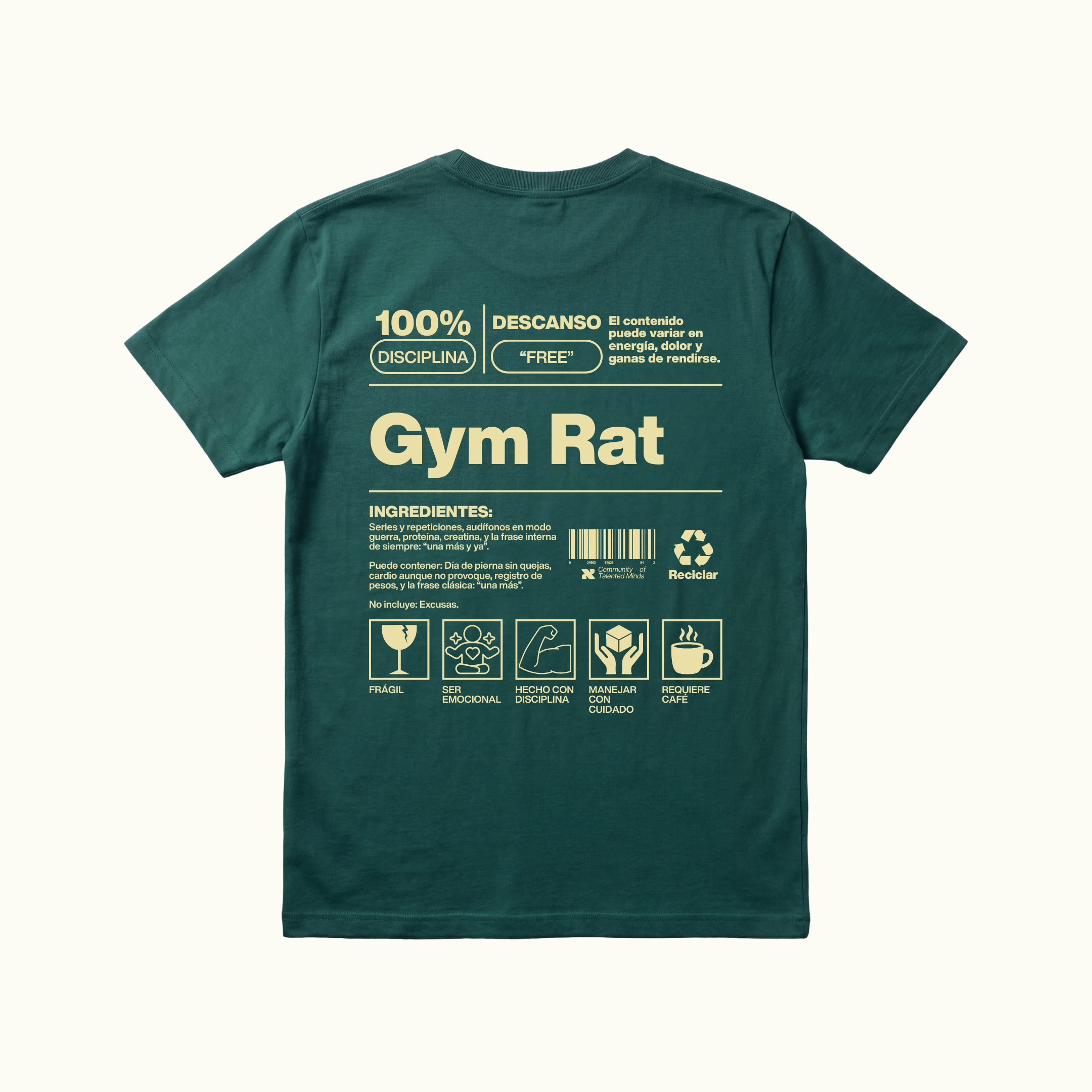 Camiseta Gym Rat Hombre