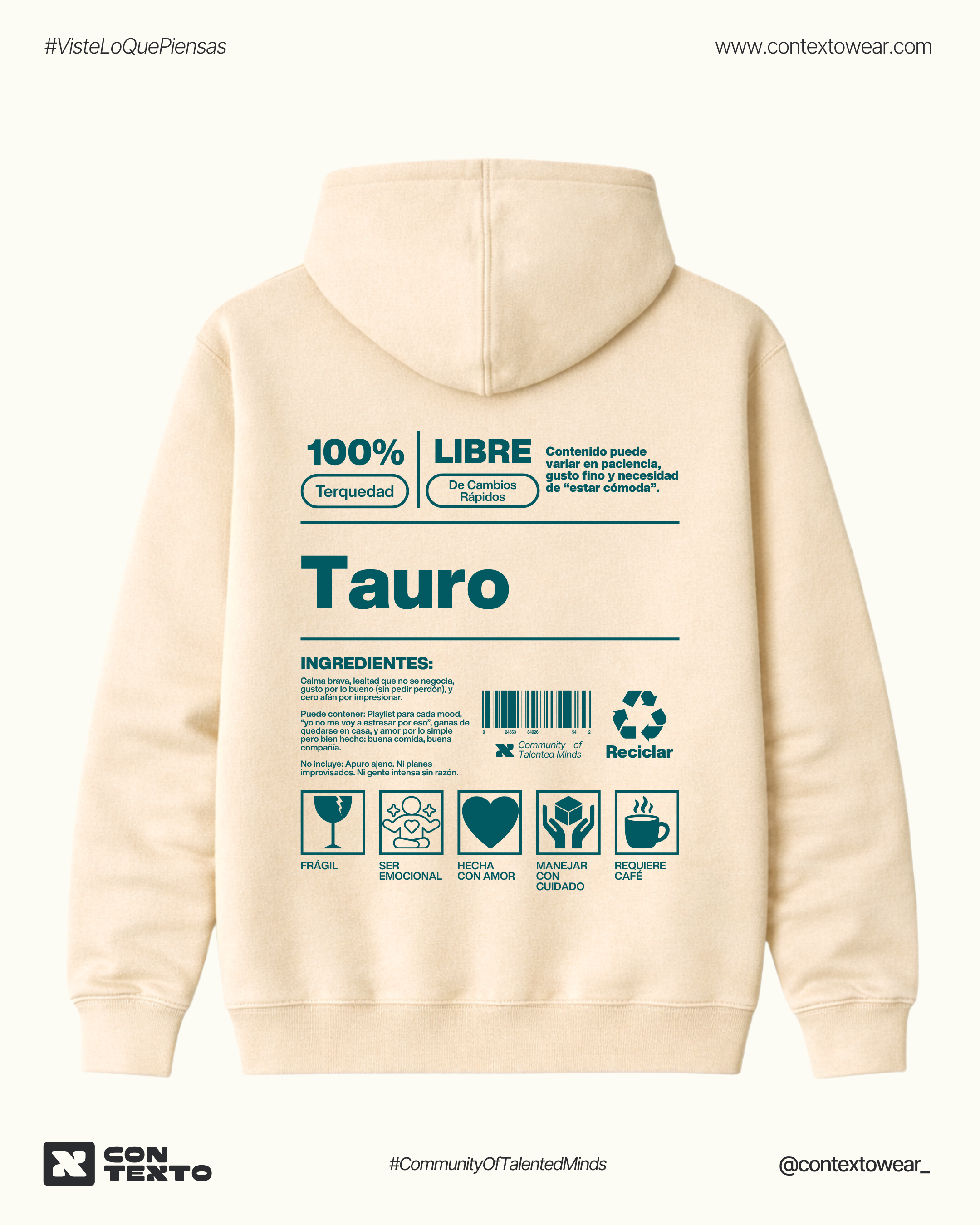 Hoodie Tauro - Mujer