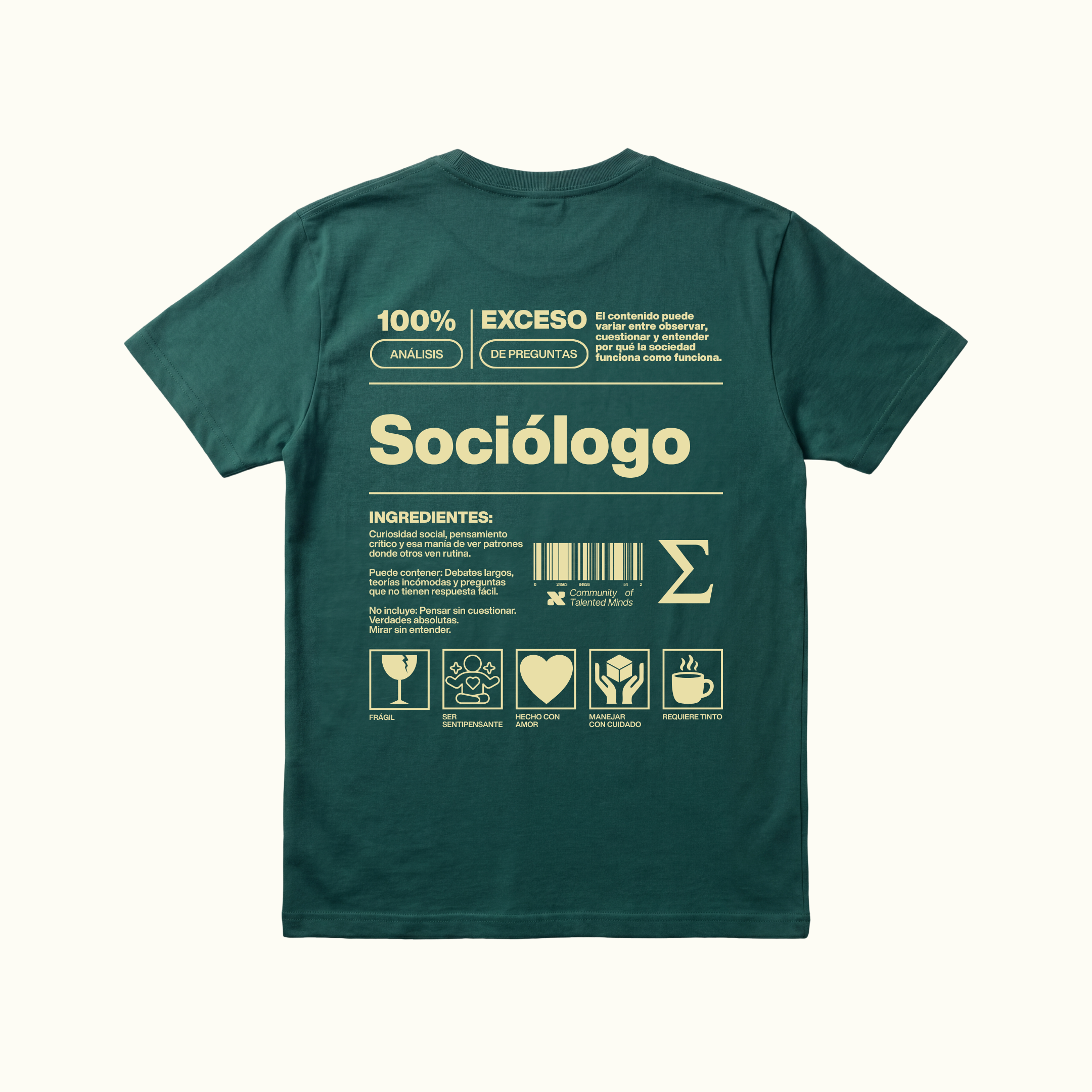 Camiseta Sociólogo