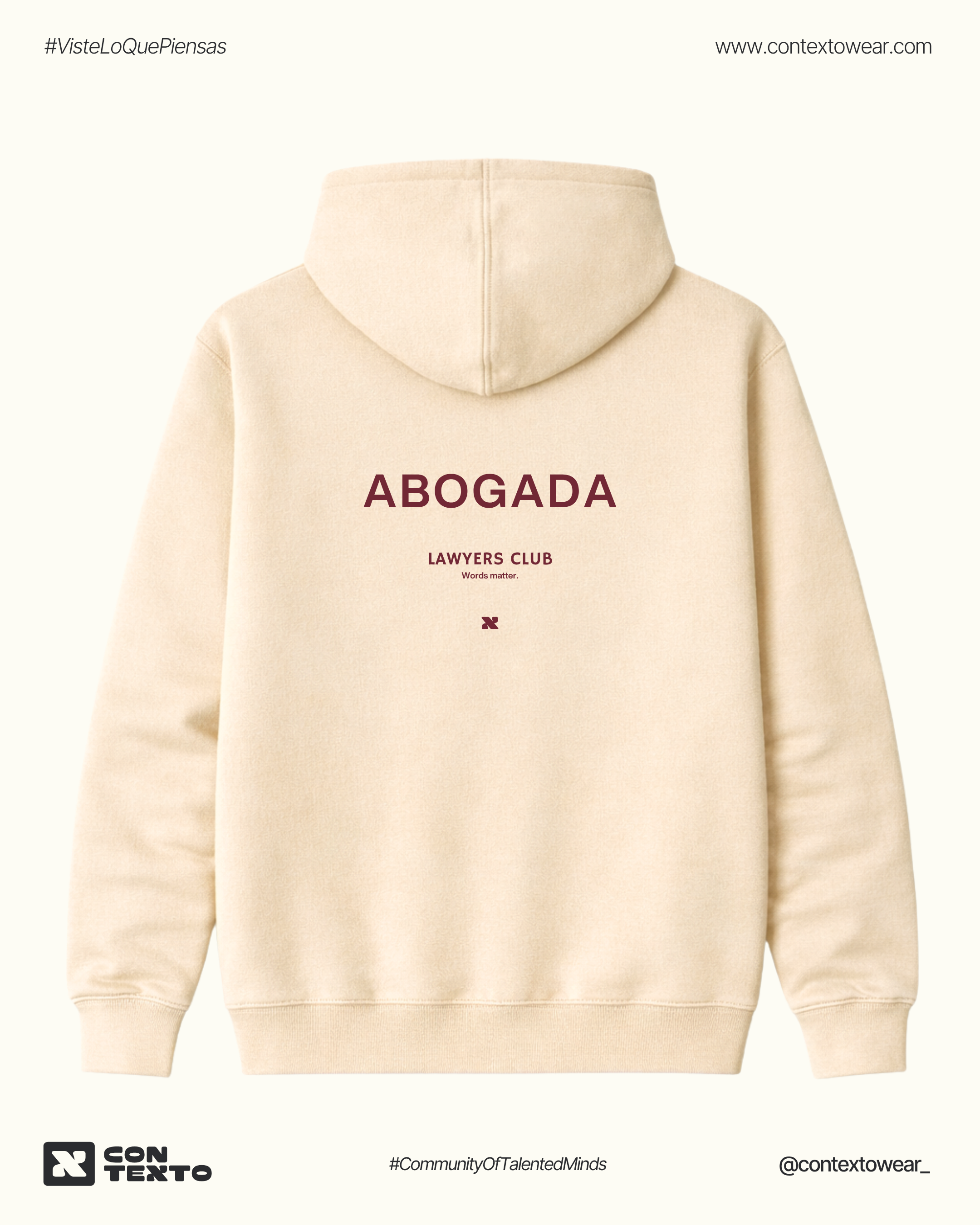 Hoodie Abogada Essential