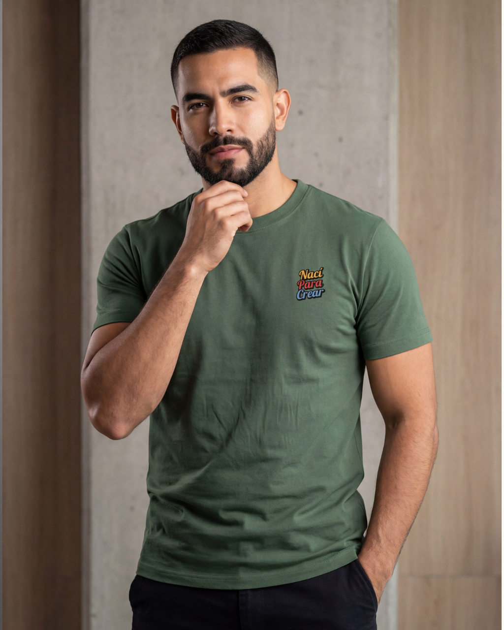 Camiseta Slim Nací para crear