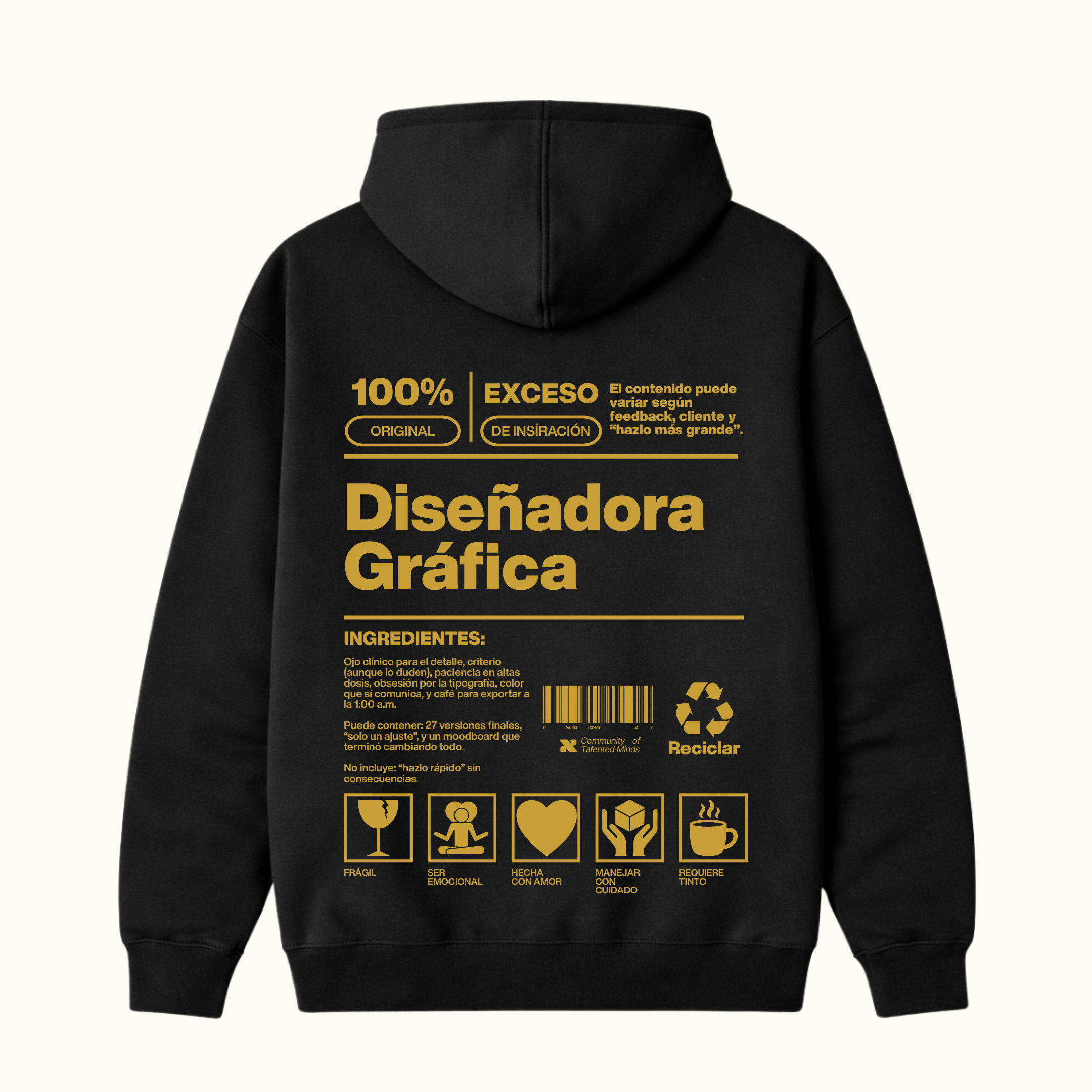 Hoodie Diseñadora Gráfica