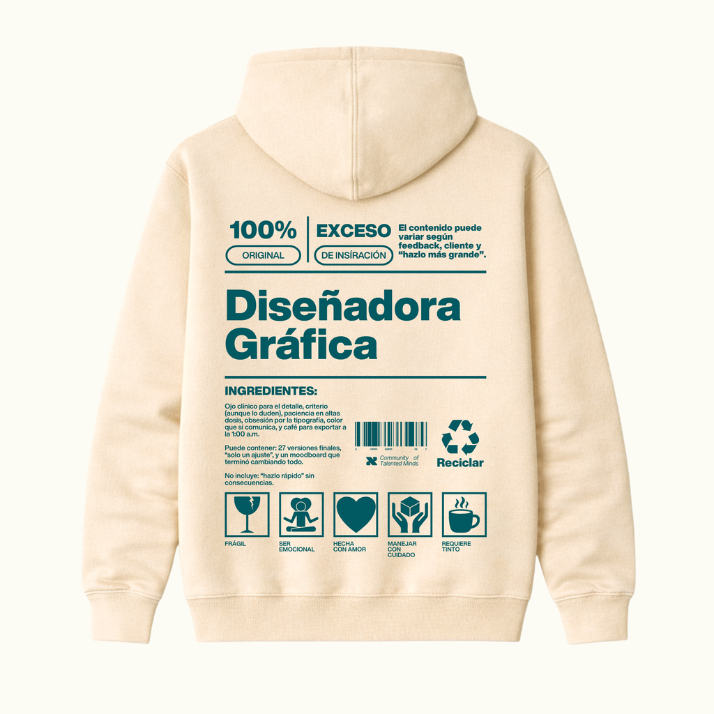 Hoodie Diseñadora Gráfica