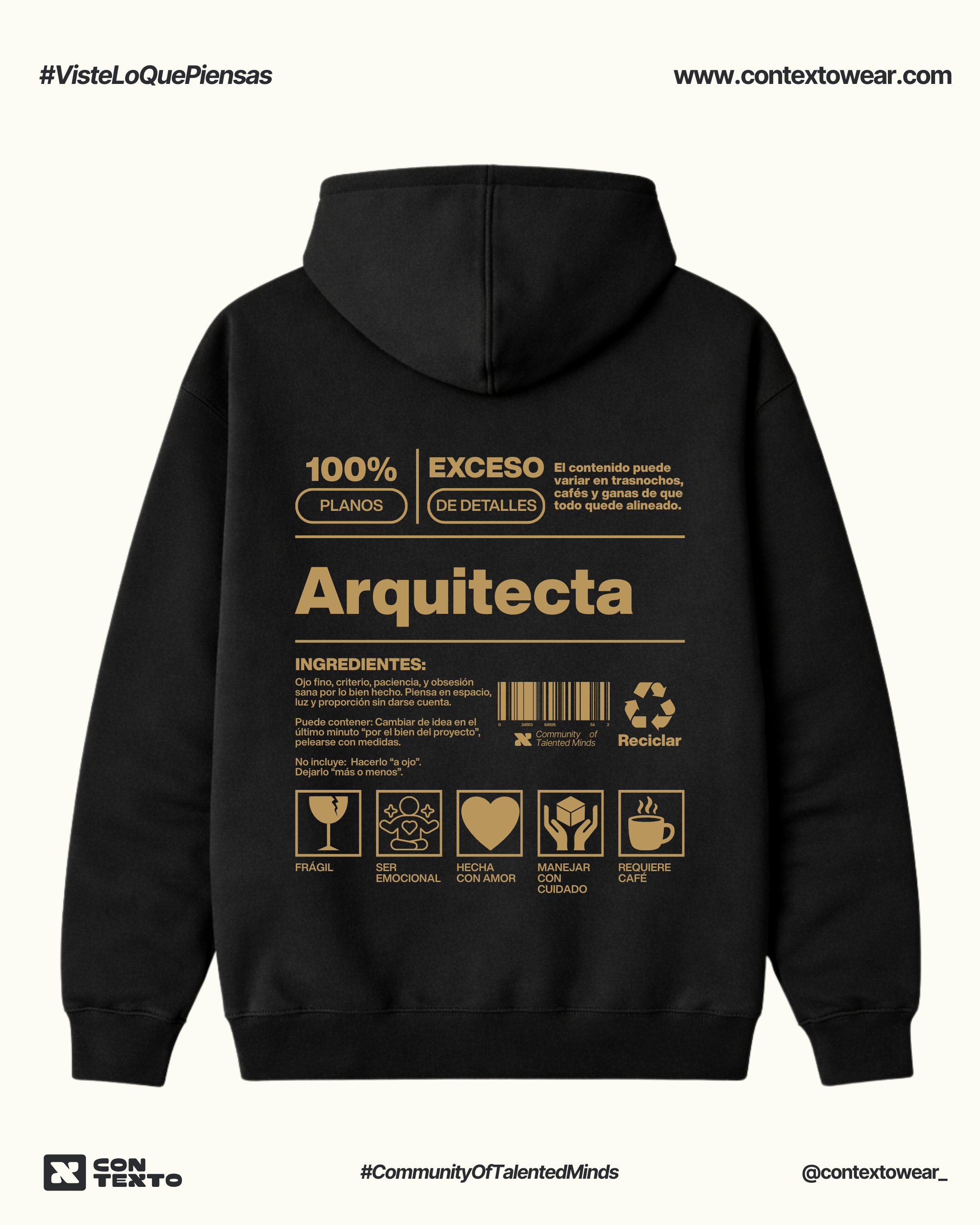 Hoodie Arquitecta