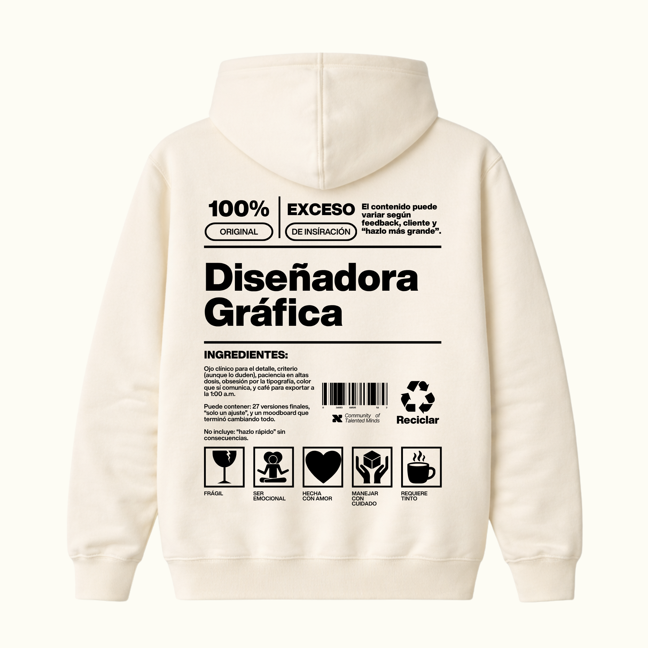 Hoodie Diseñadora Gráfica