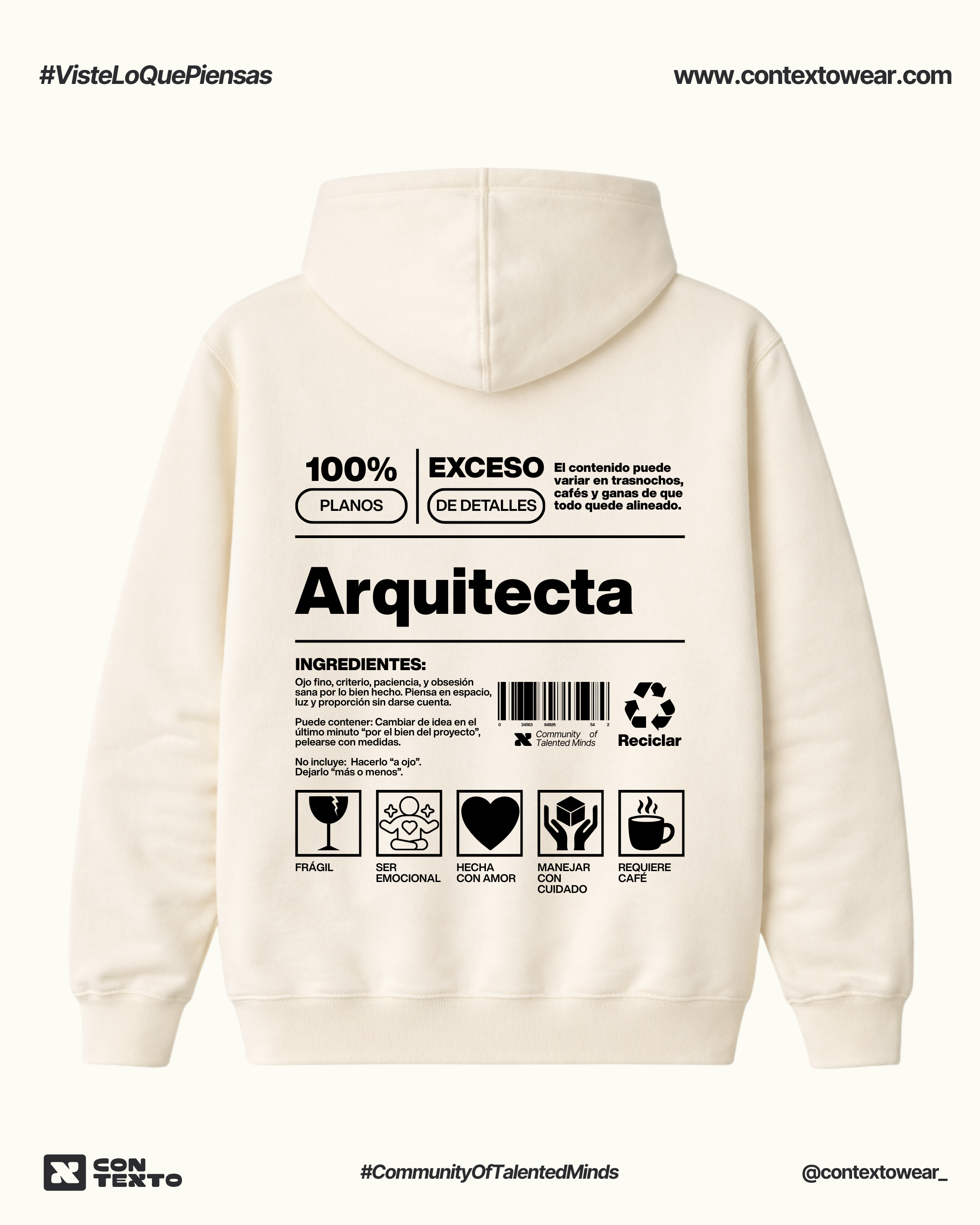 Hoodie Arquitecta