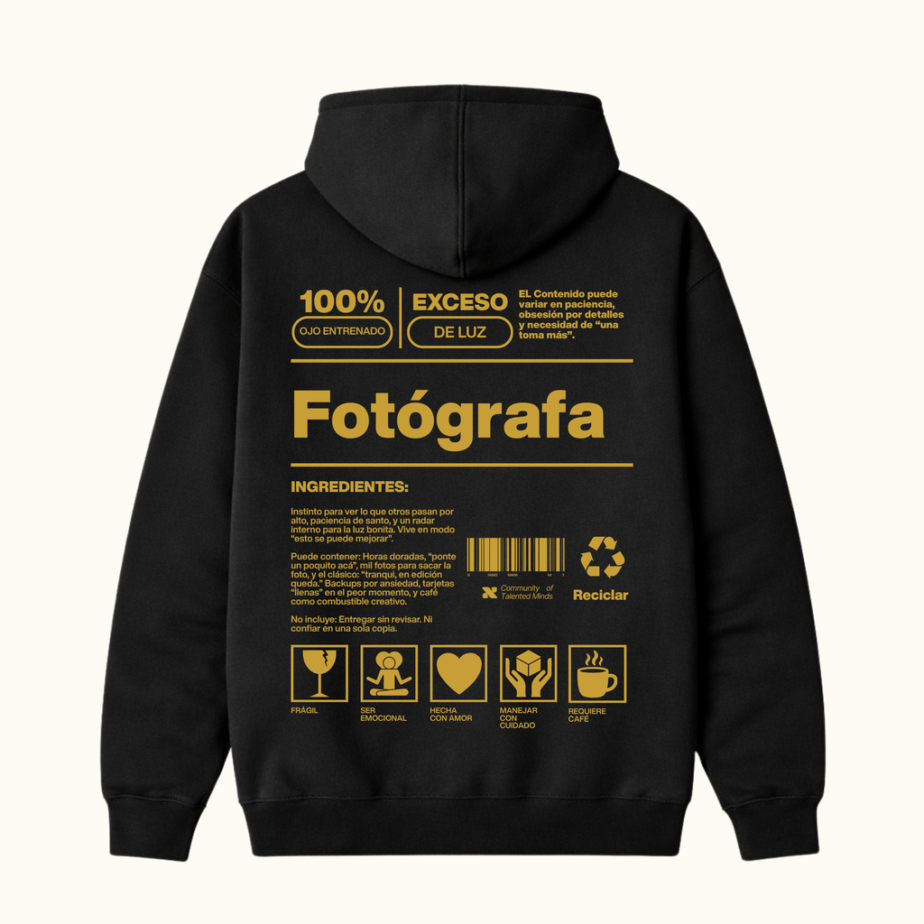 Hoodie Fotógrafa