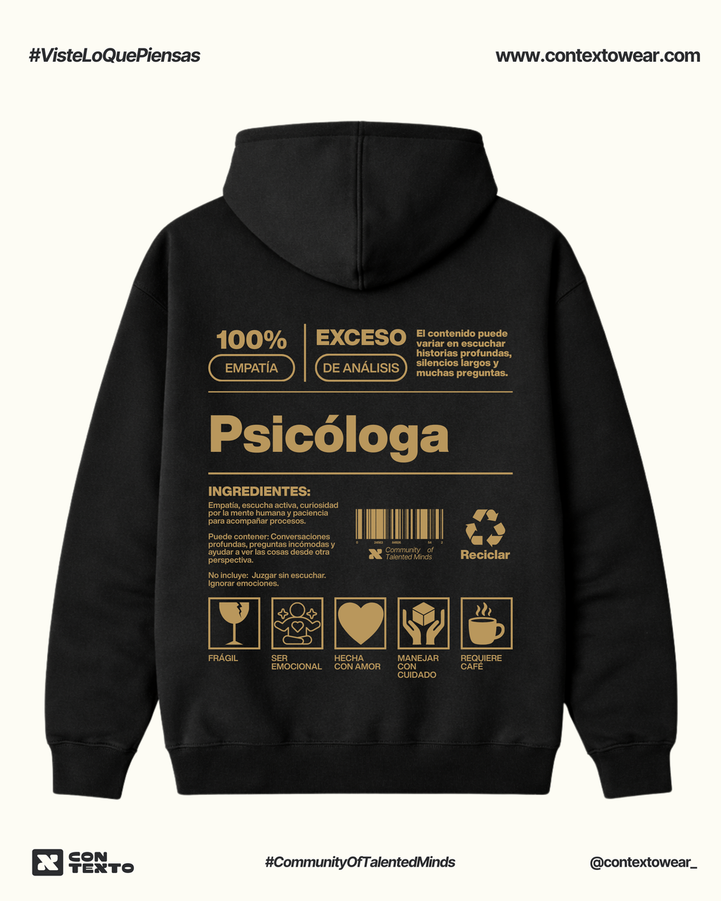 Hoodie Psicóloga