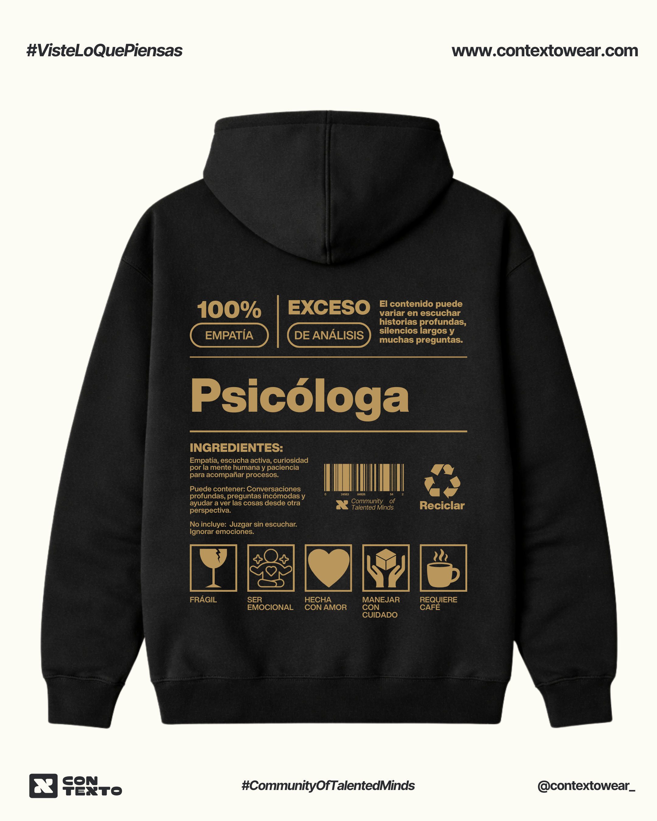 Hoodie Psicóloga