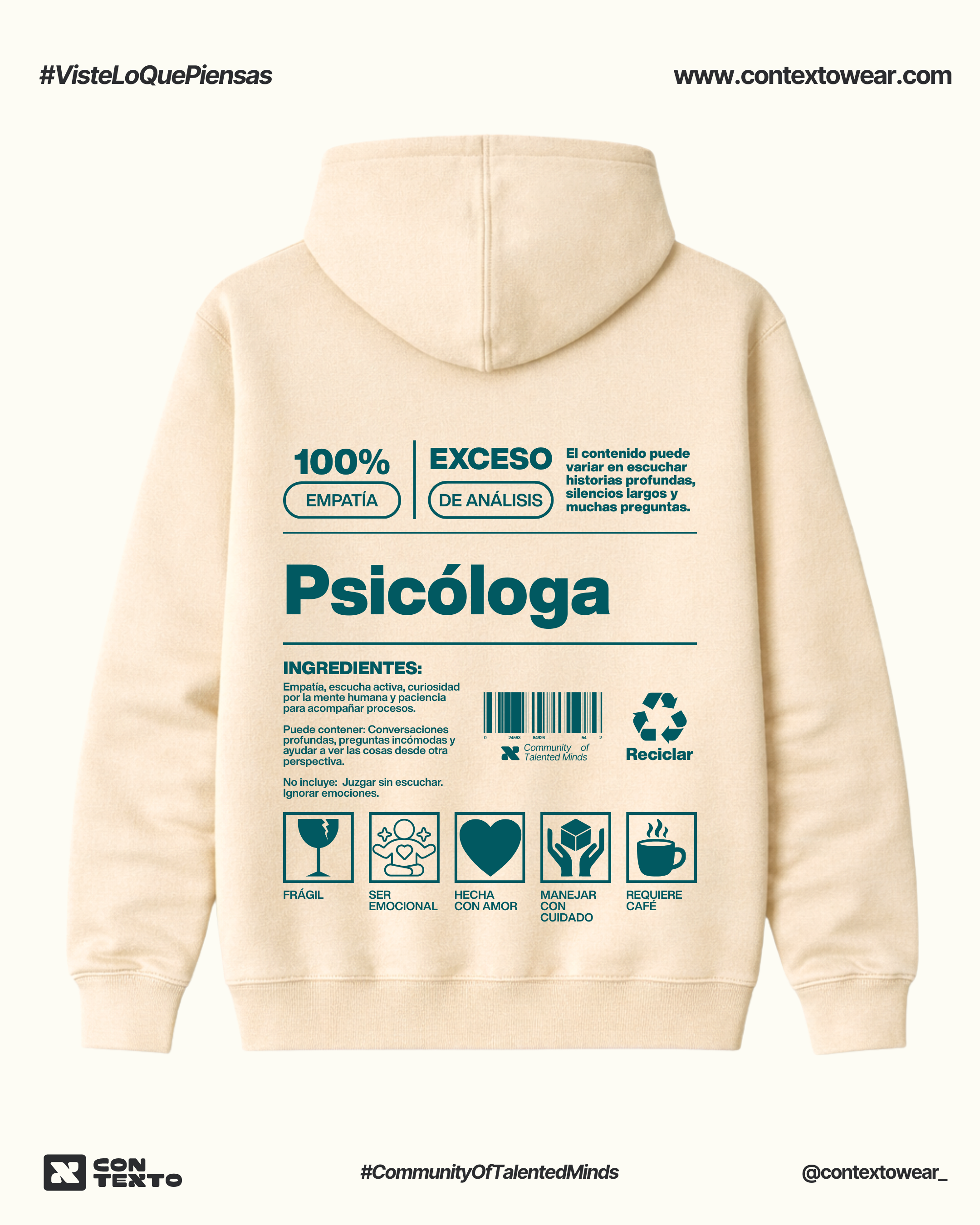 Hoodie Psicóloga