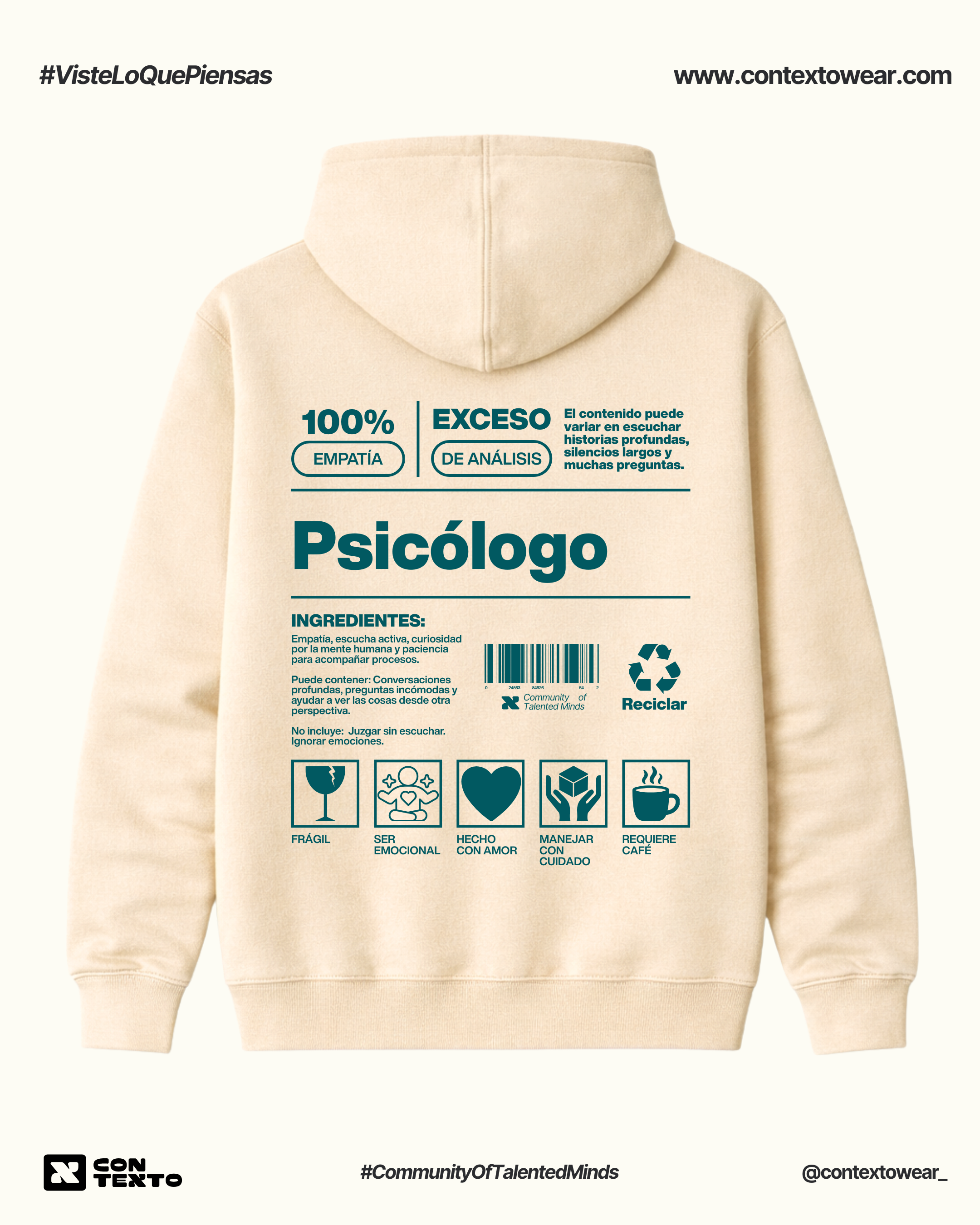 Hoodie Psicólogo