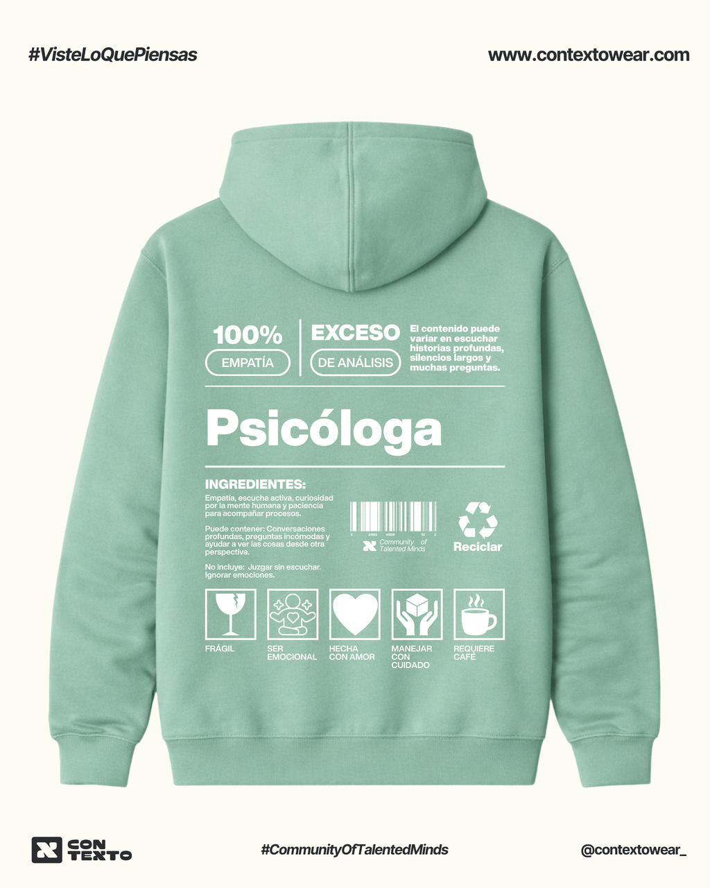 Hoodie Psicóloga