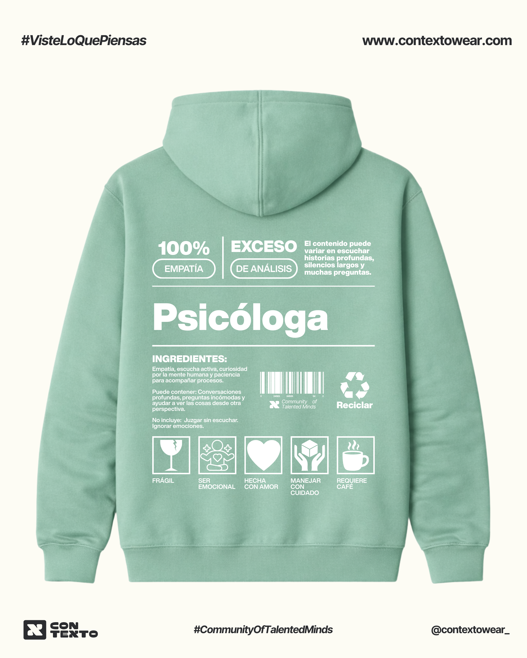 Hoodie Psicóloga