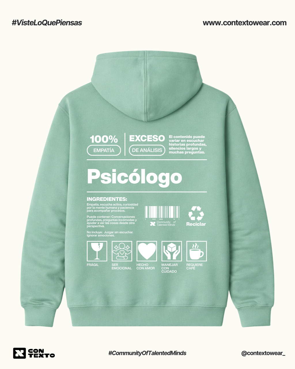 Hoodie Psicólogo