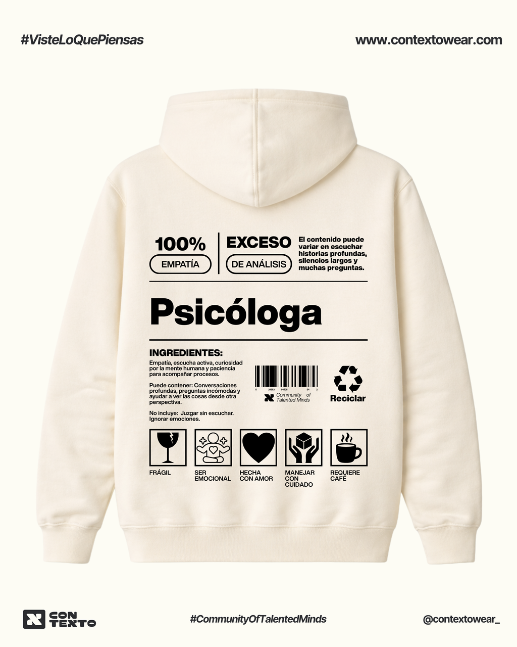 Hoodie Psicóloga