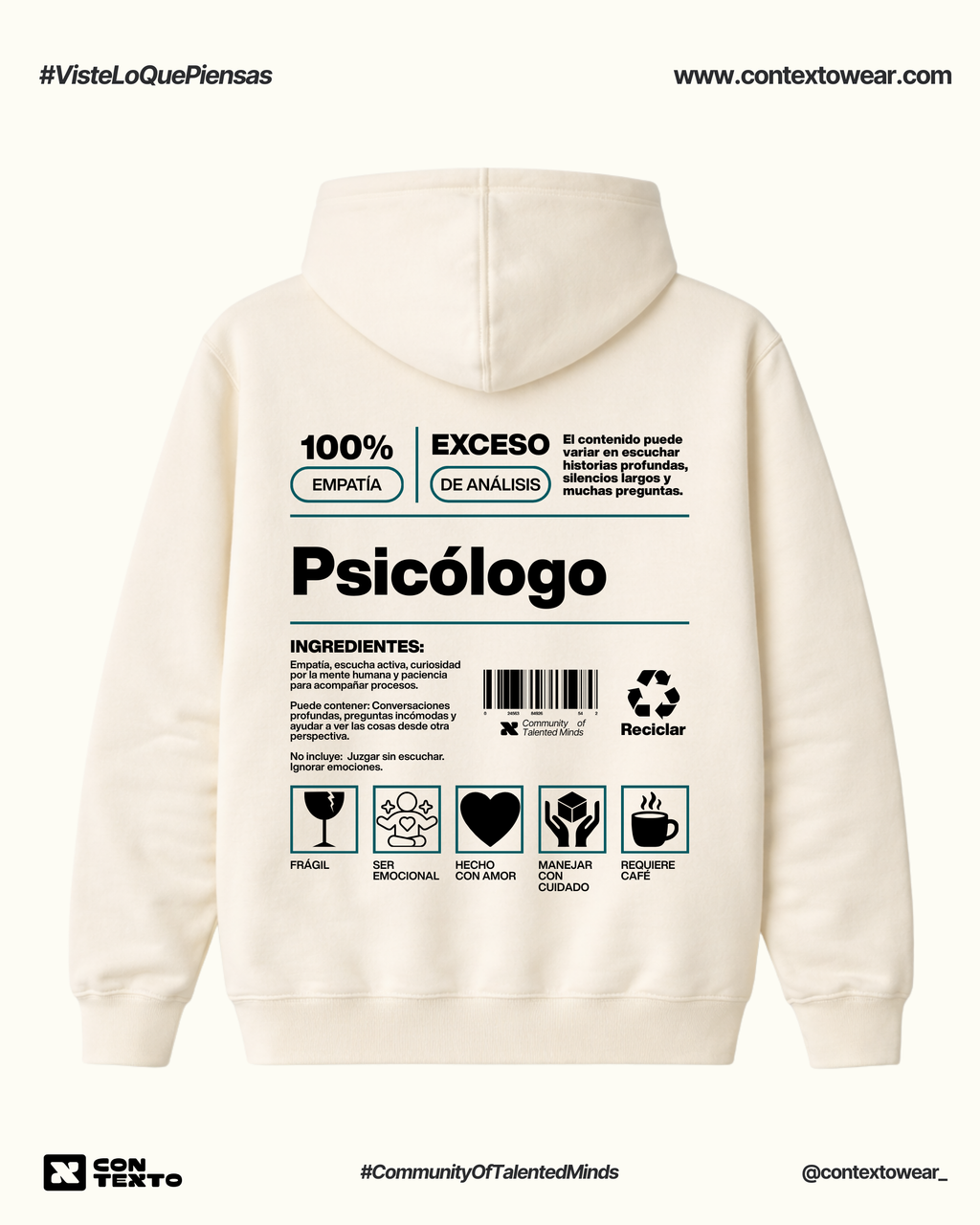 Hoodie Psicólogo