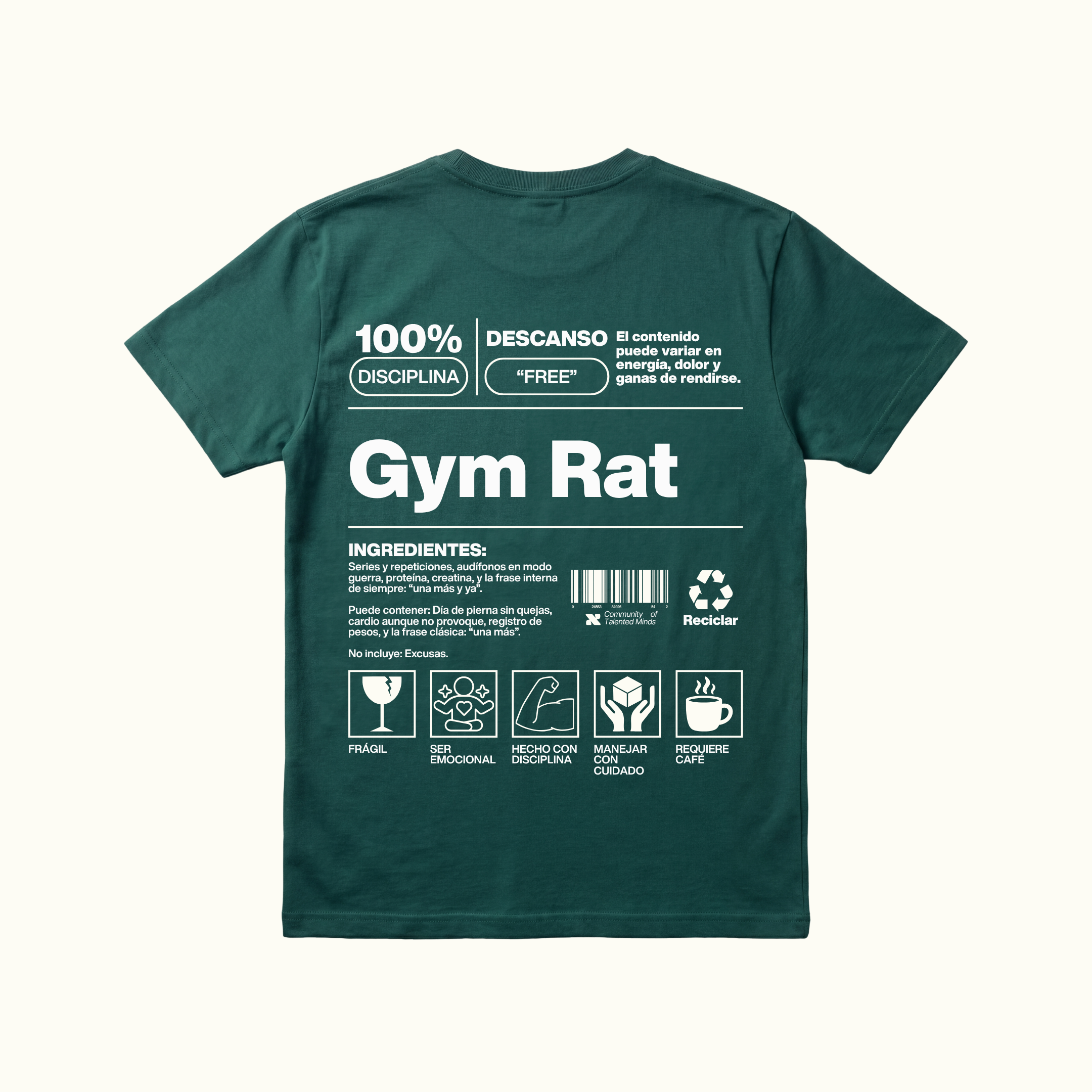 Camiseta Gym Rat Hombre