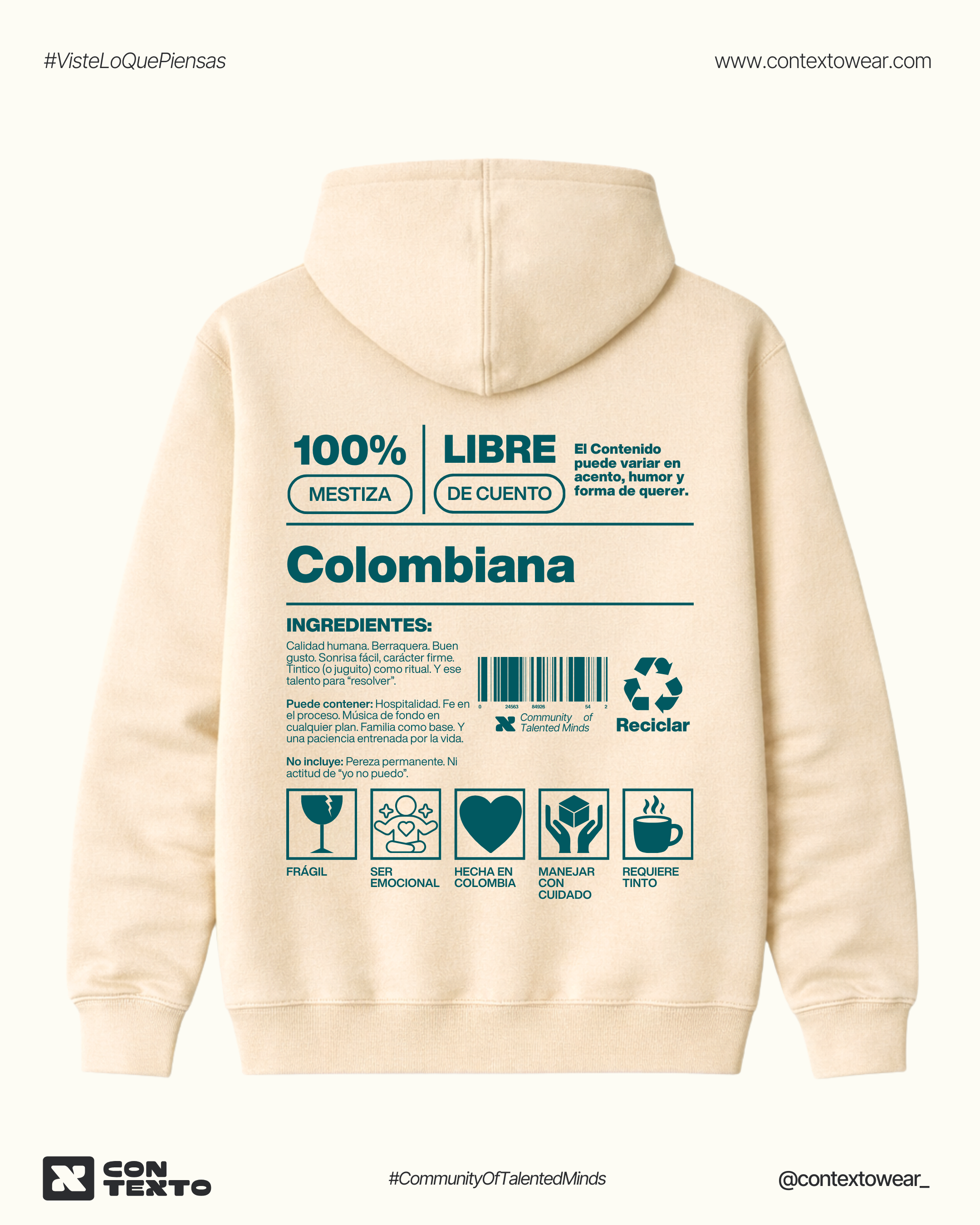 Hoodie Colombiana