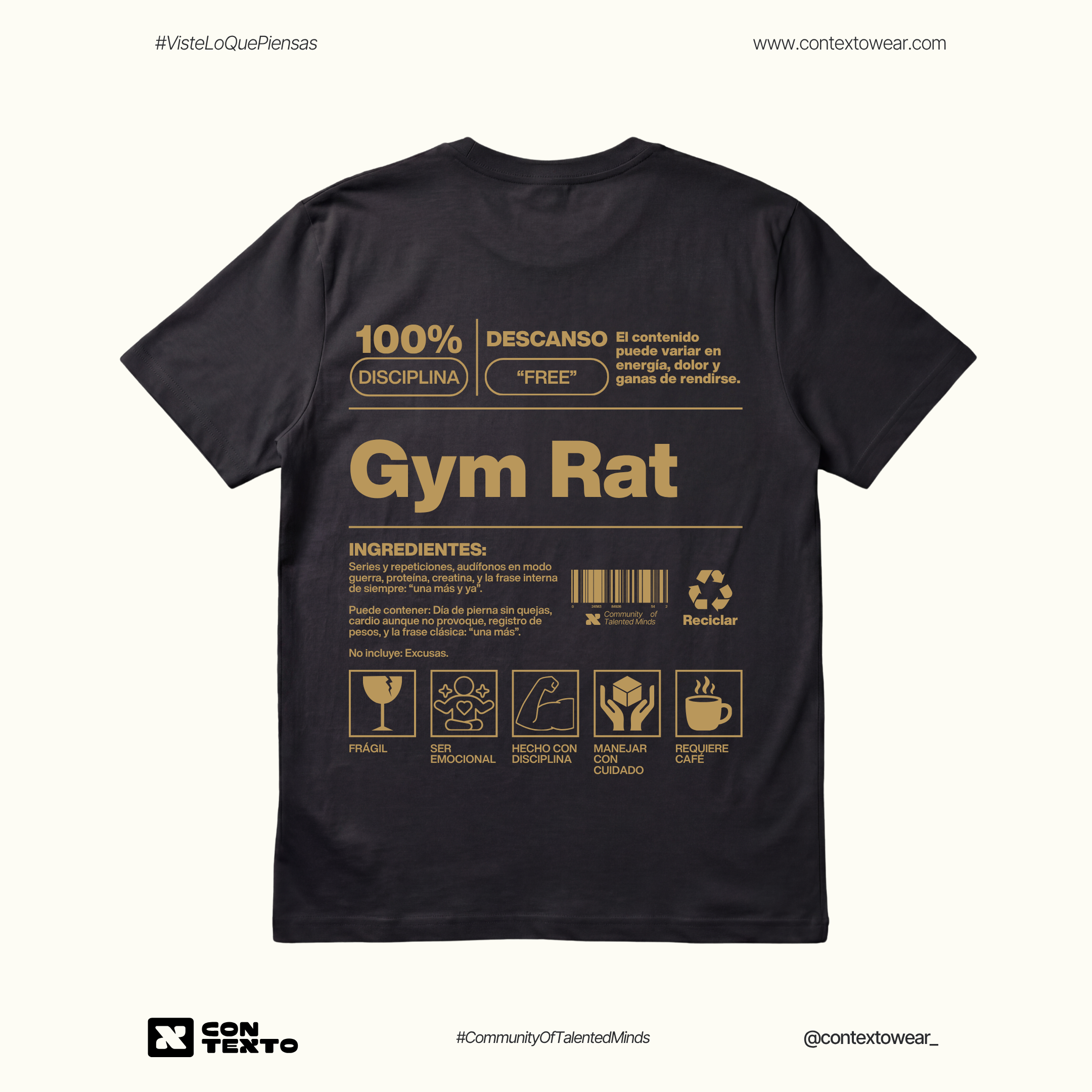 Camiseta Gym Rat Hombre