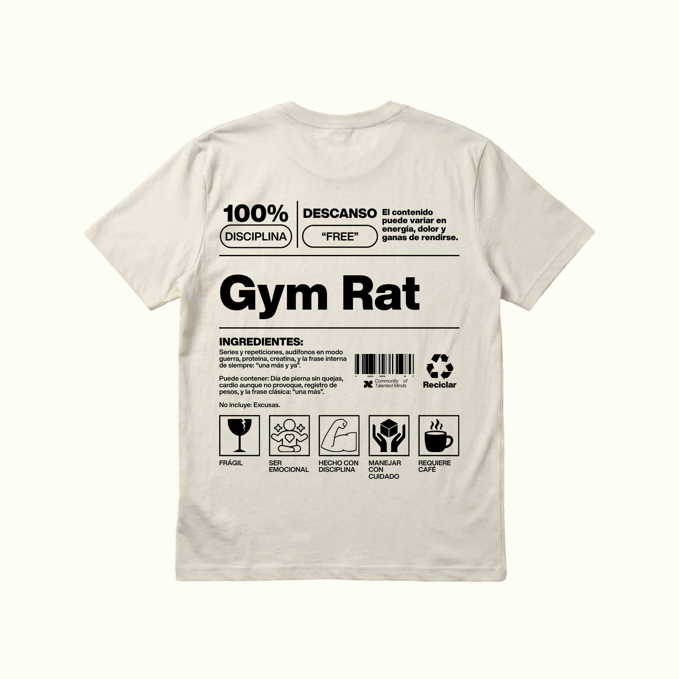 Camiseta Gym Rat Hombre