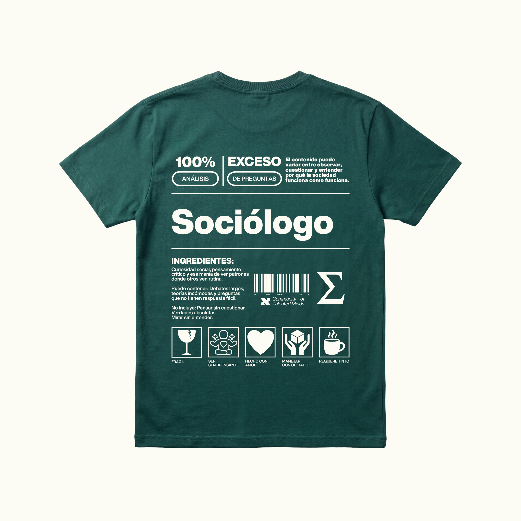 Camiseta Sociólogo