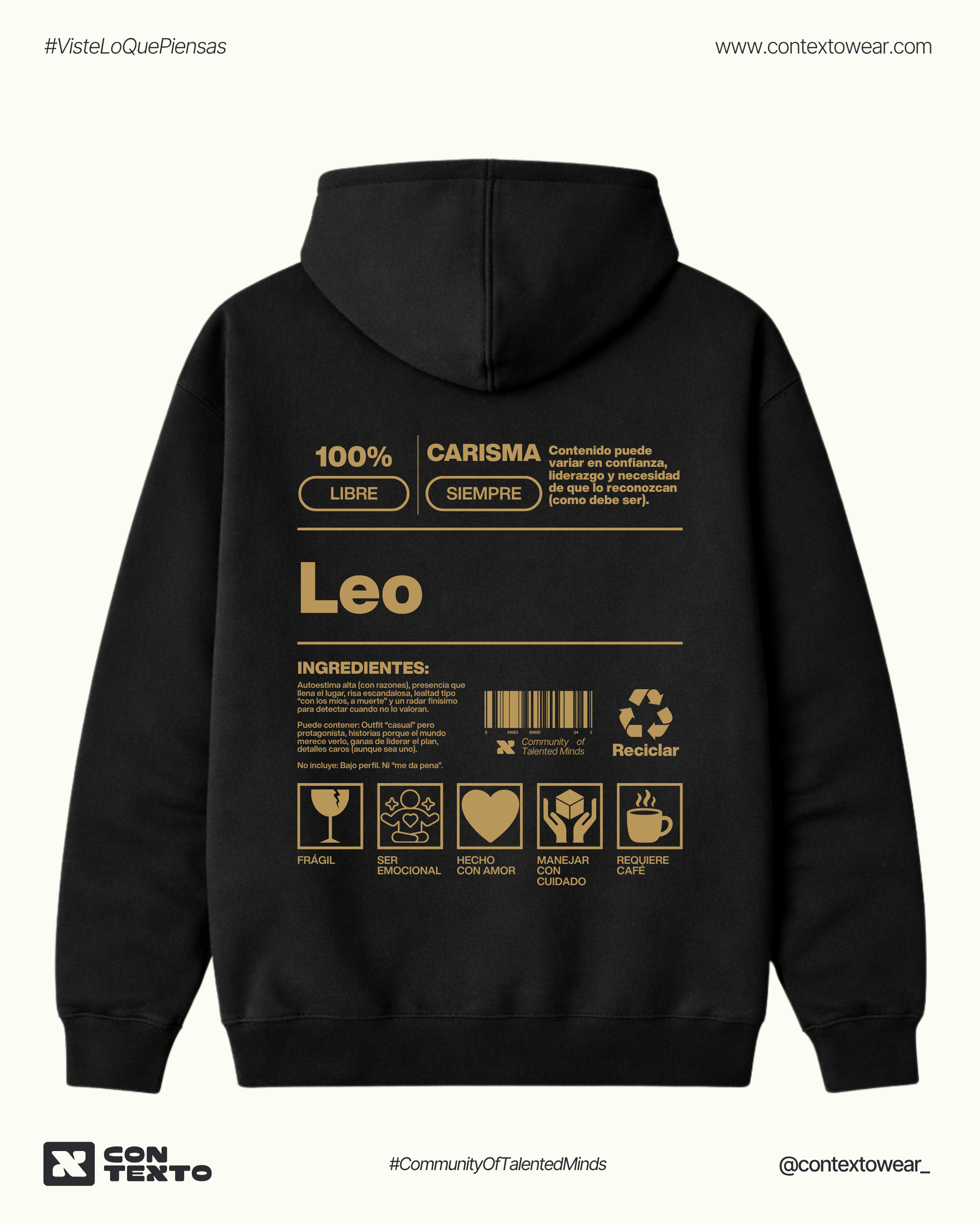 Hoodie Leo - Hombre