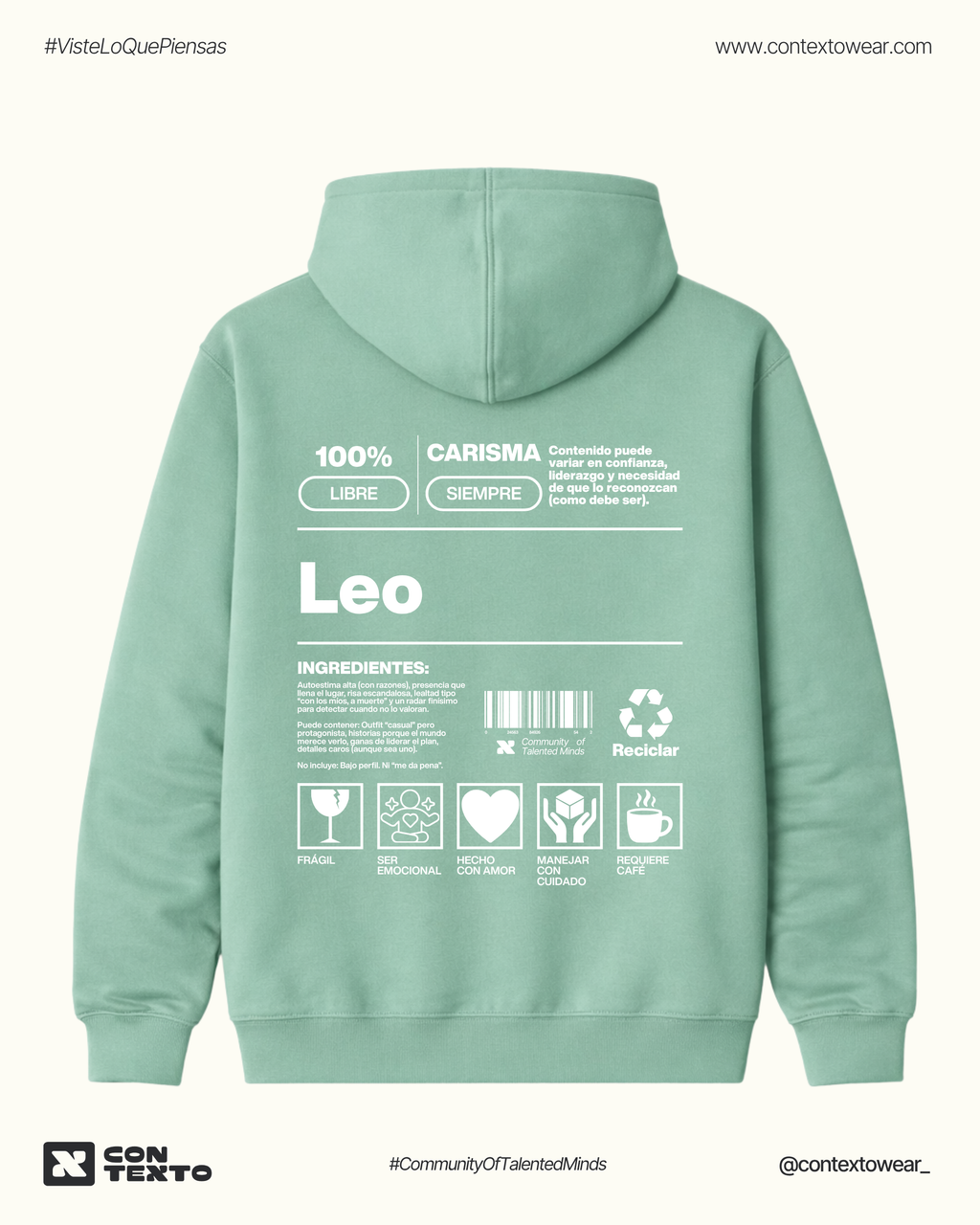 Hoodie Leo - Hombre