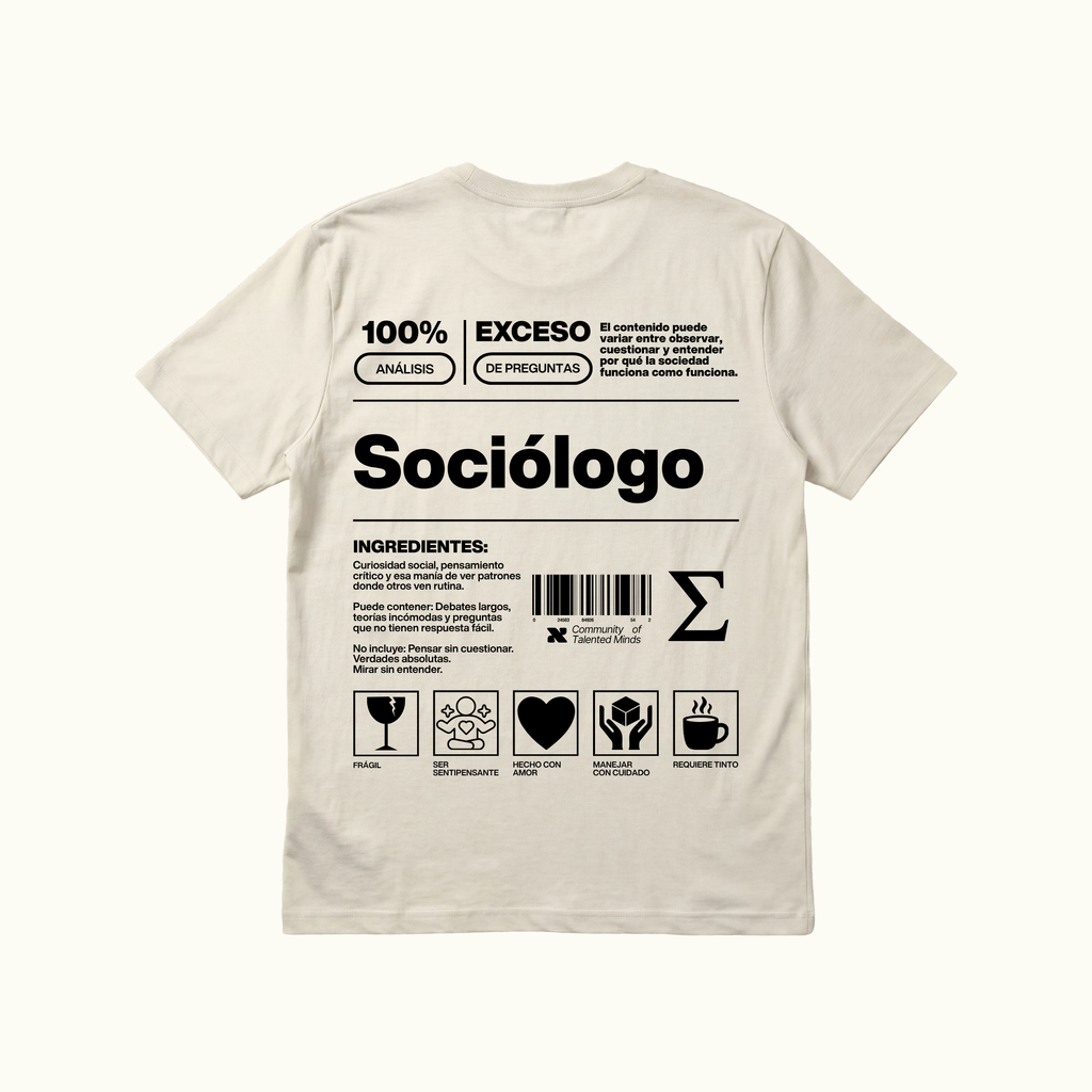 Camiseta Sociólogo