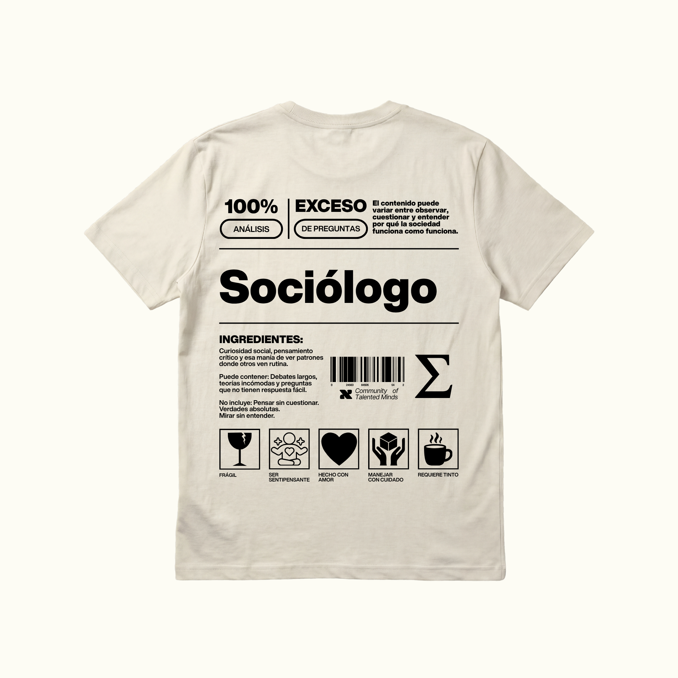 Camiseta Sociólogo