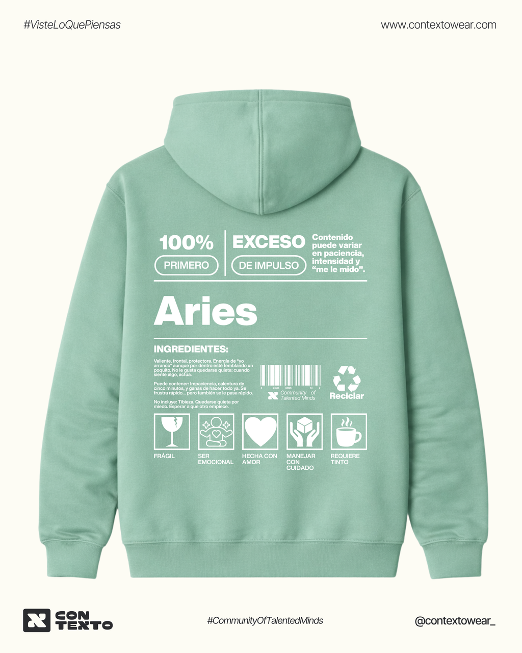Hoodie Aries - Mujer