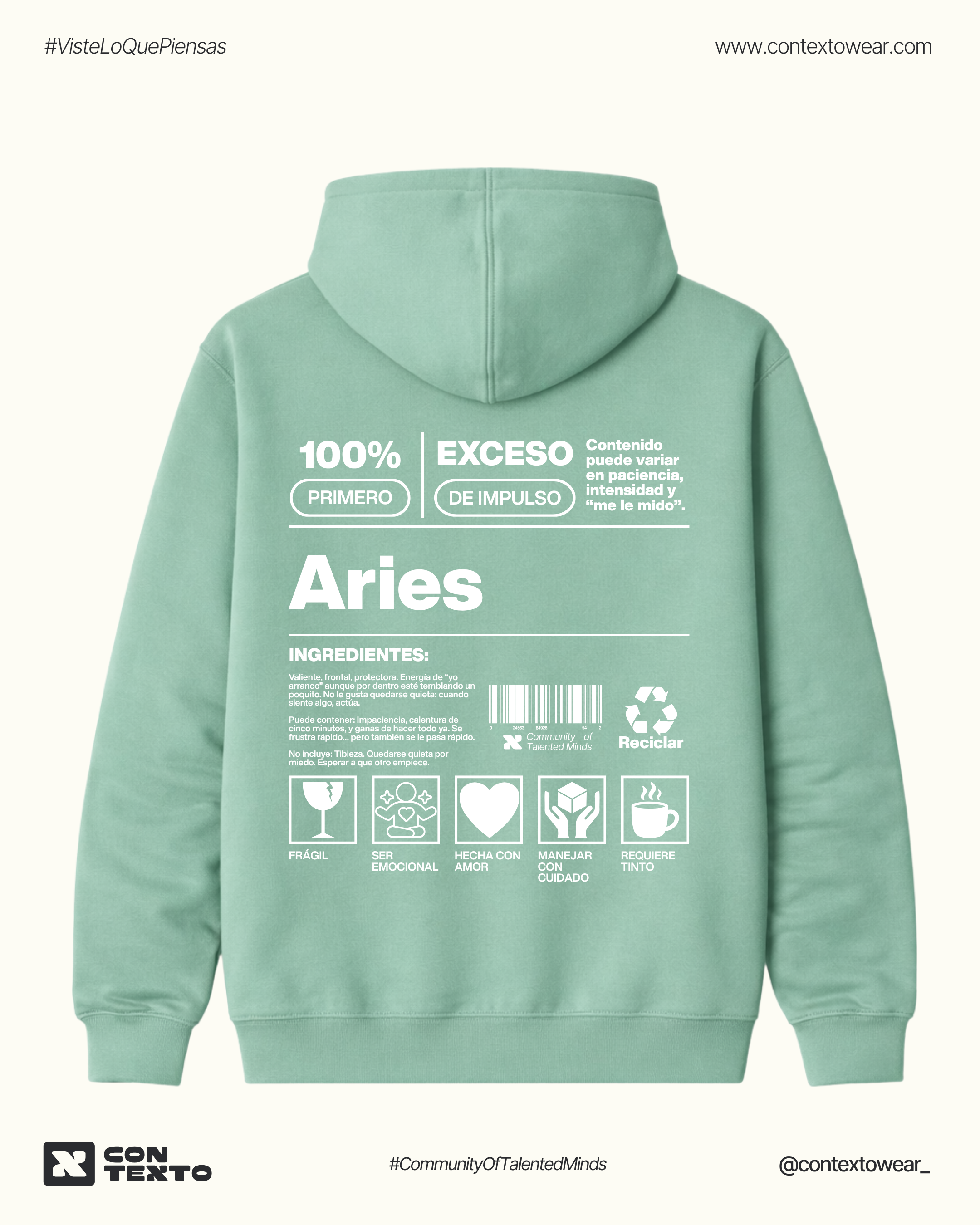 Hoodie Aries - Mujer