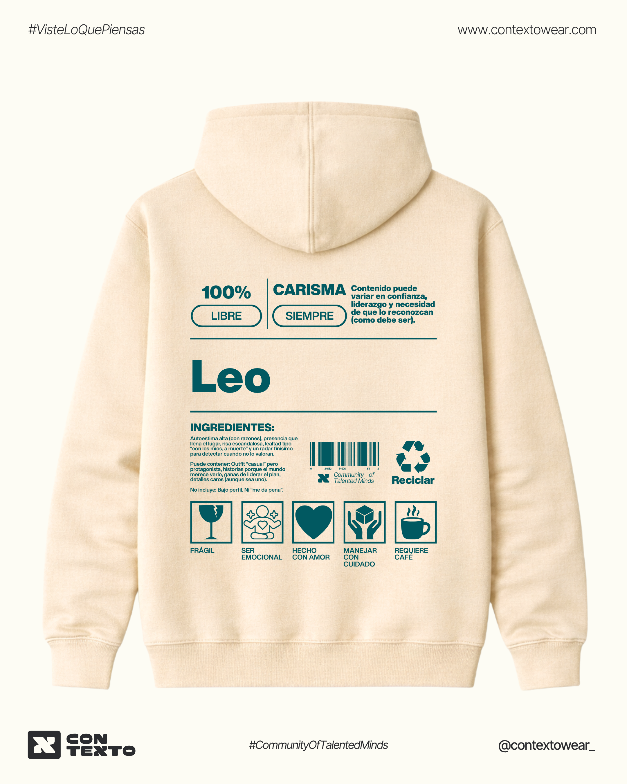 Hoodie Leo - Hombre