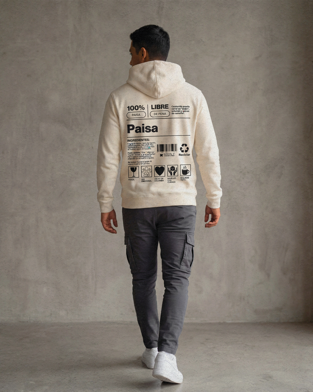 Hoodie Paisa Hombre