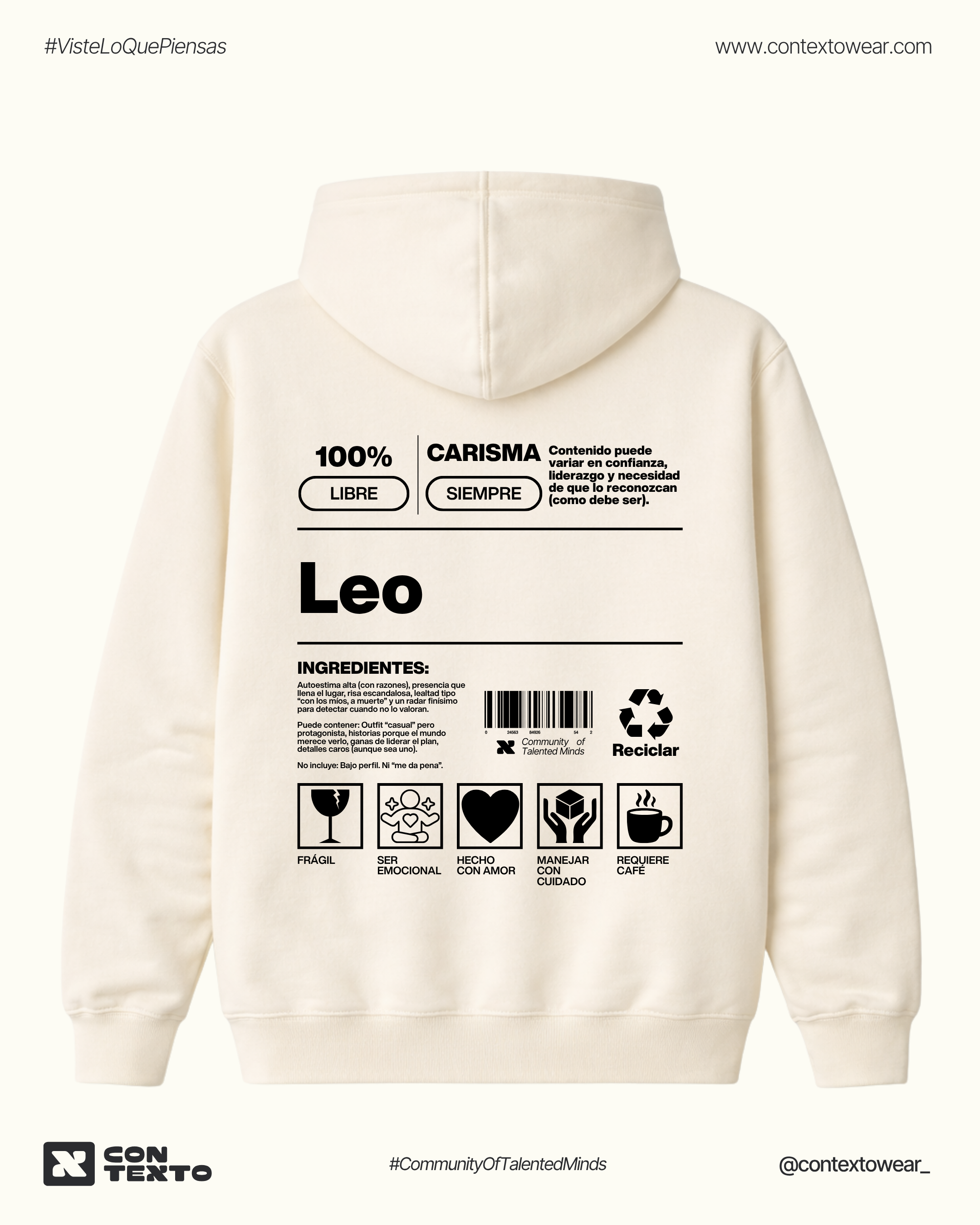 Hoodie Leo - Hombre