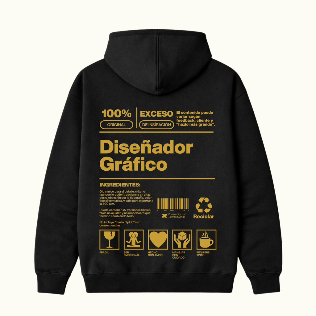 Hoodie Diseñador Gráfico