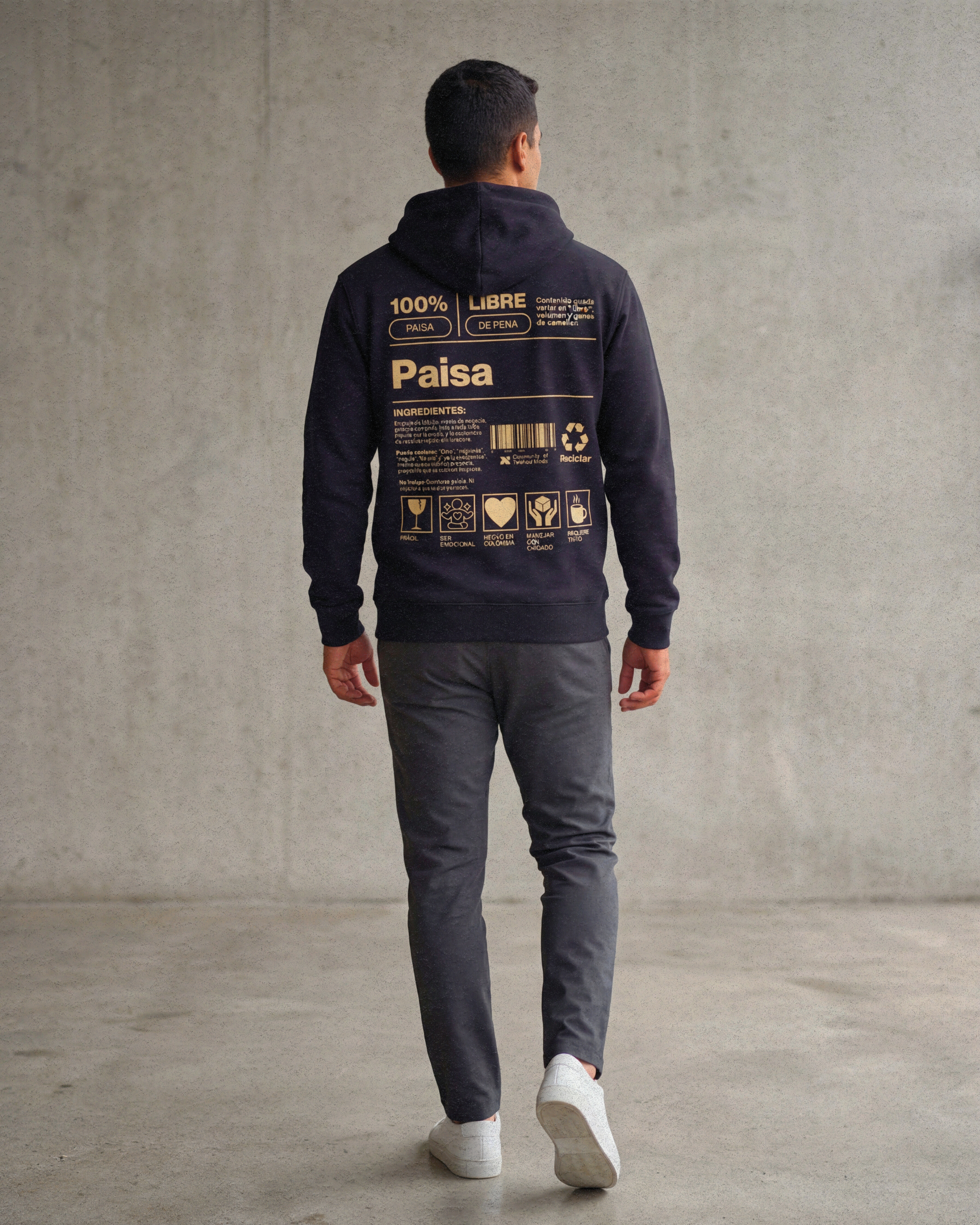Hoodie Paisa Hombre