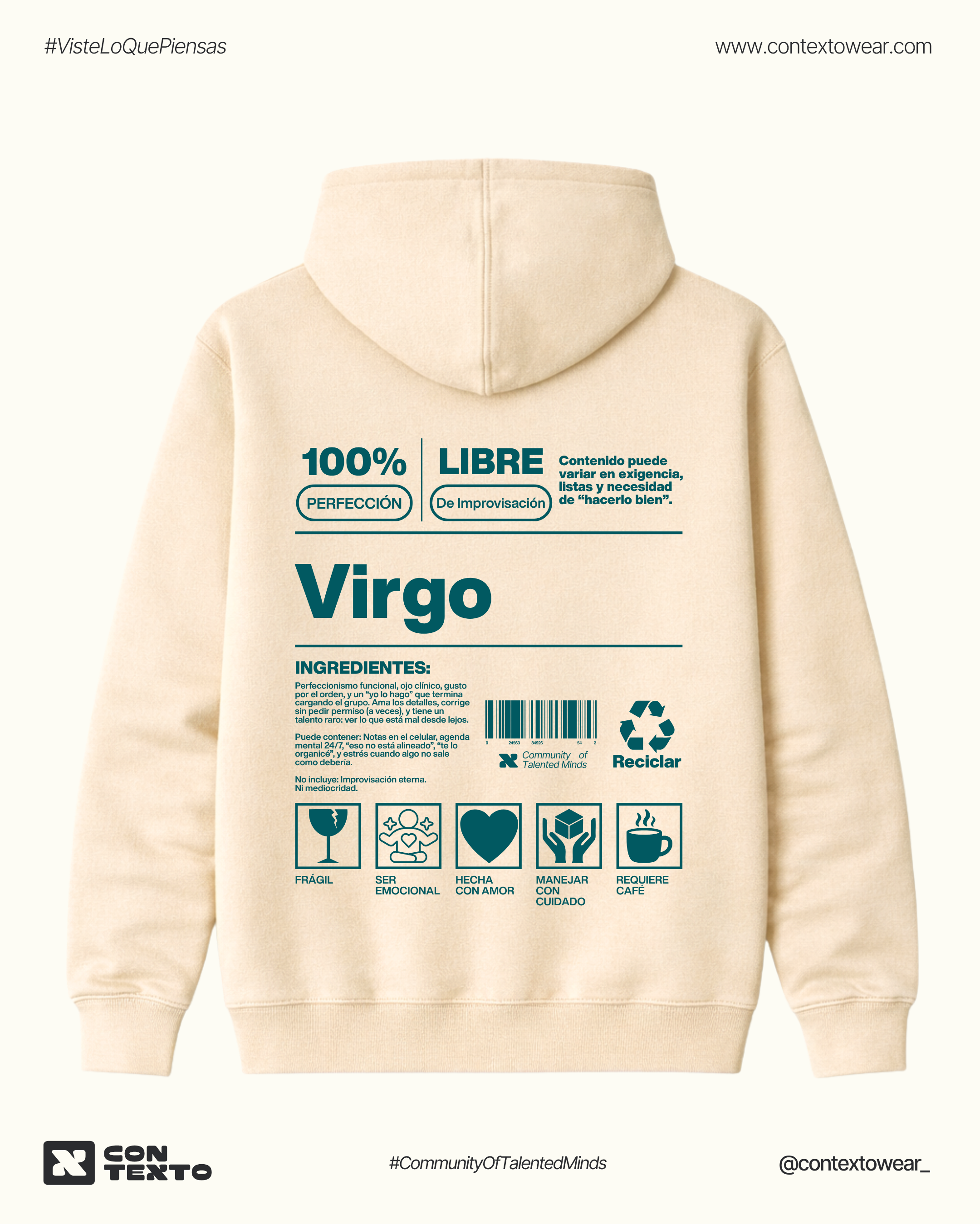 Hoodie Virgo - Mujer
