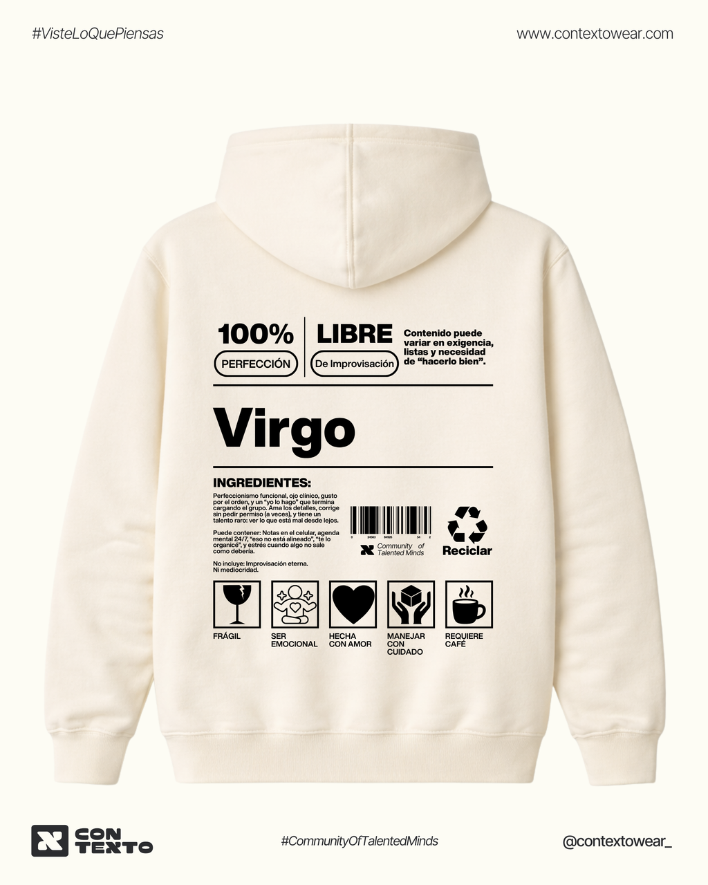 Hoodie Virgo - Mujer