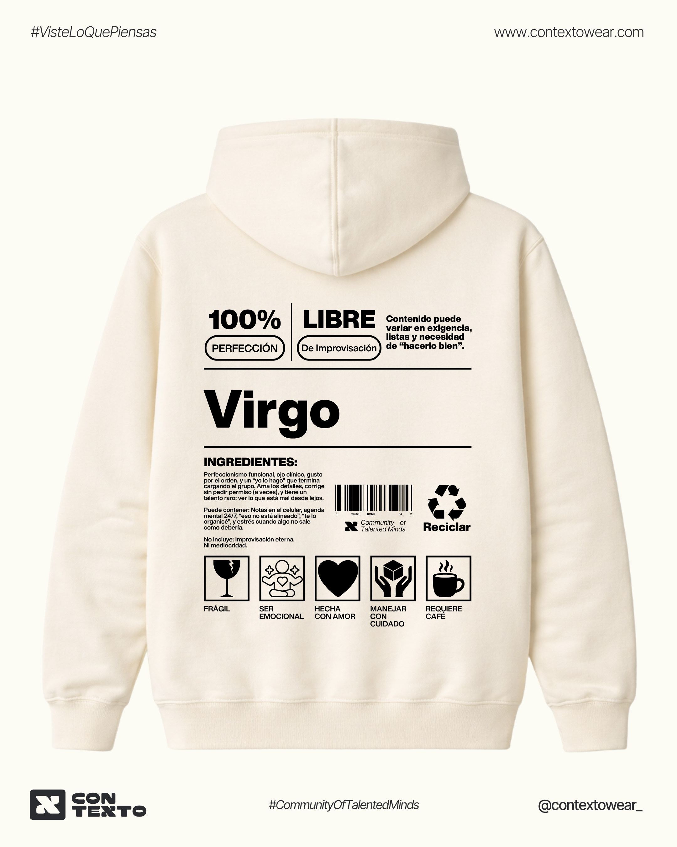 Hoodie Virgo - Mujer