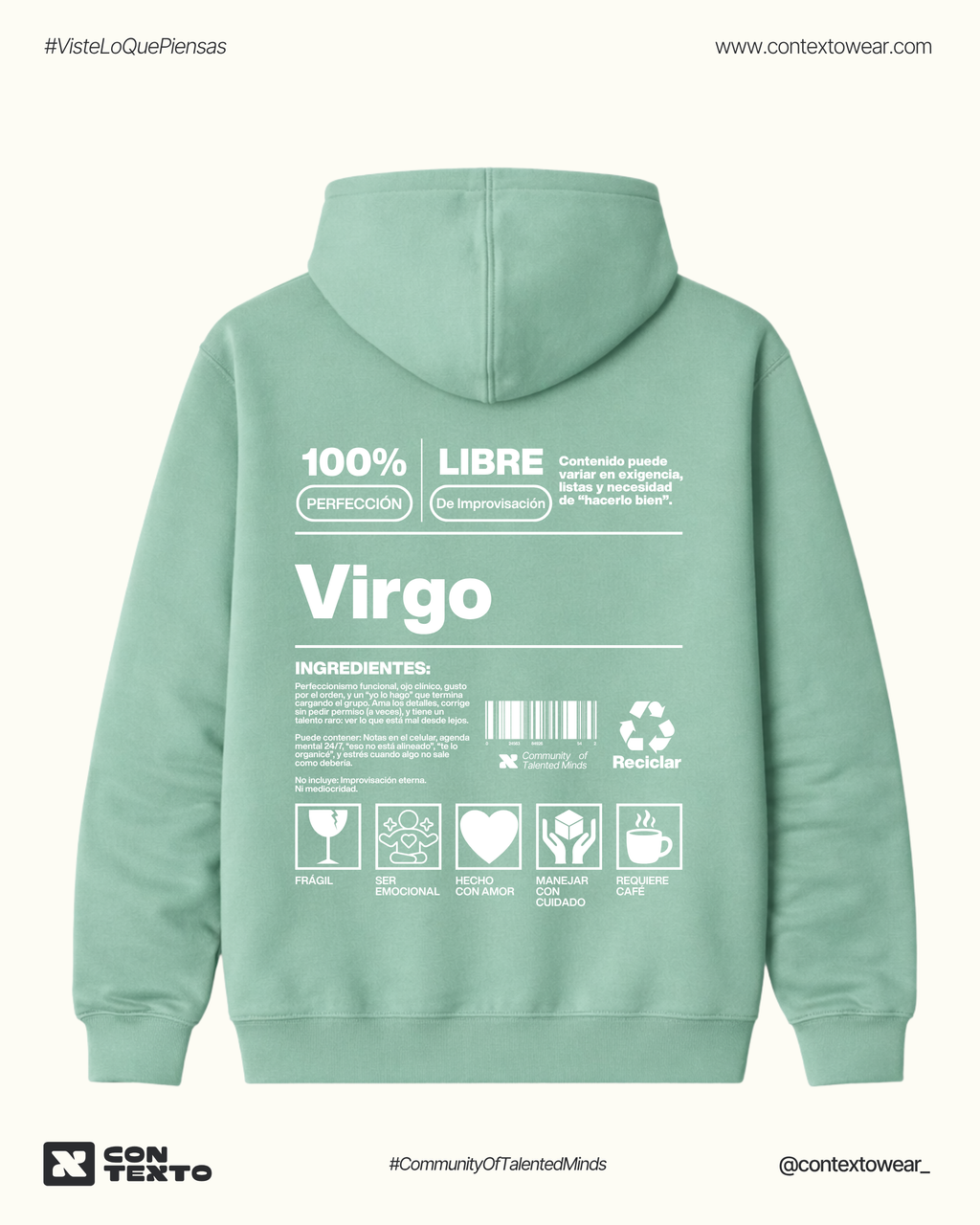 Hoodie Virgo - Hombre
