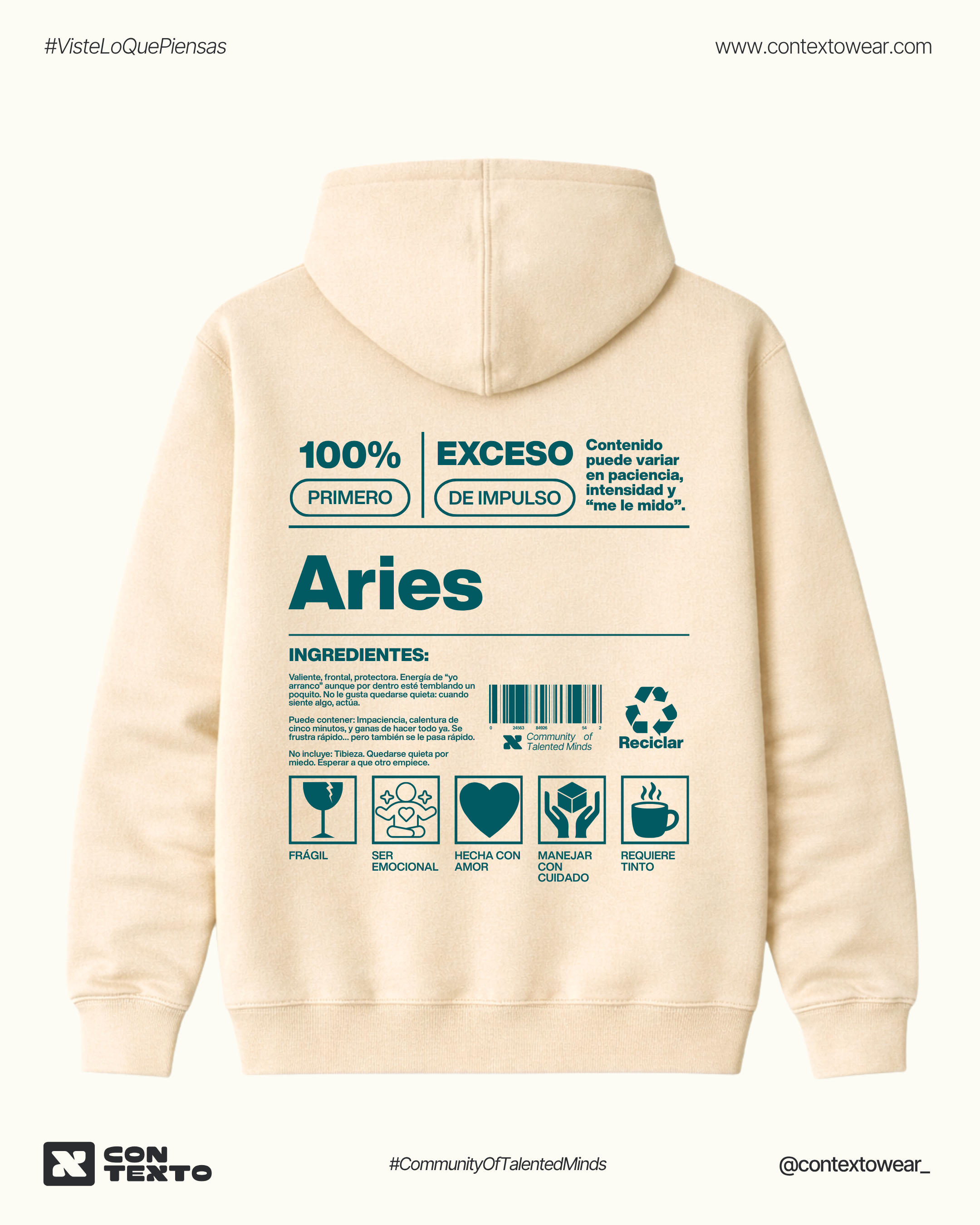 Hoodie Aries - Mujer
