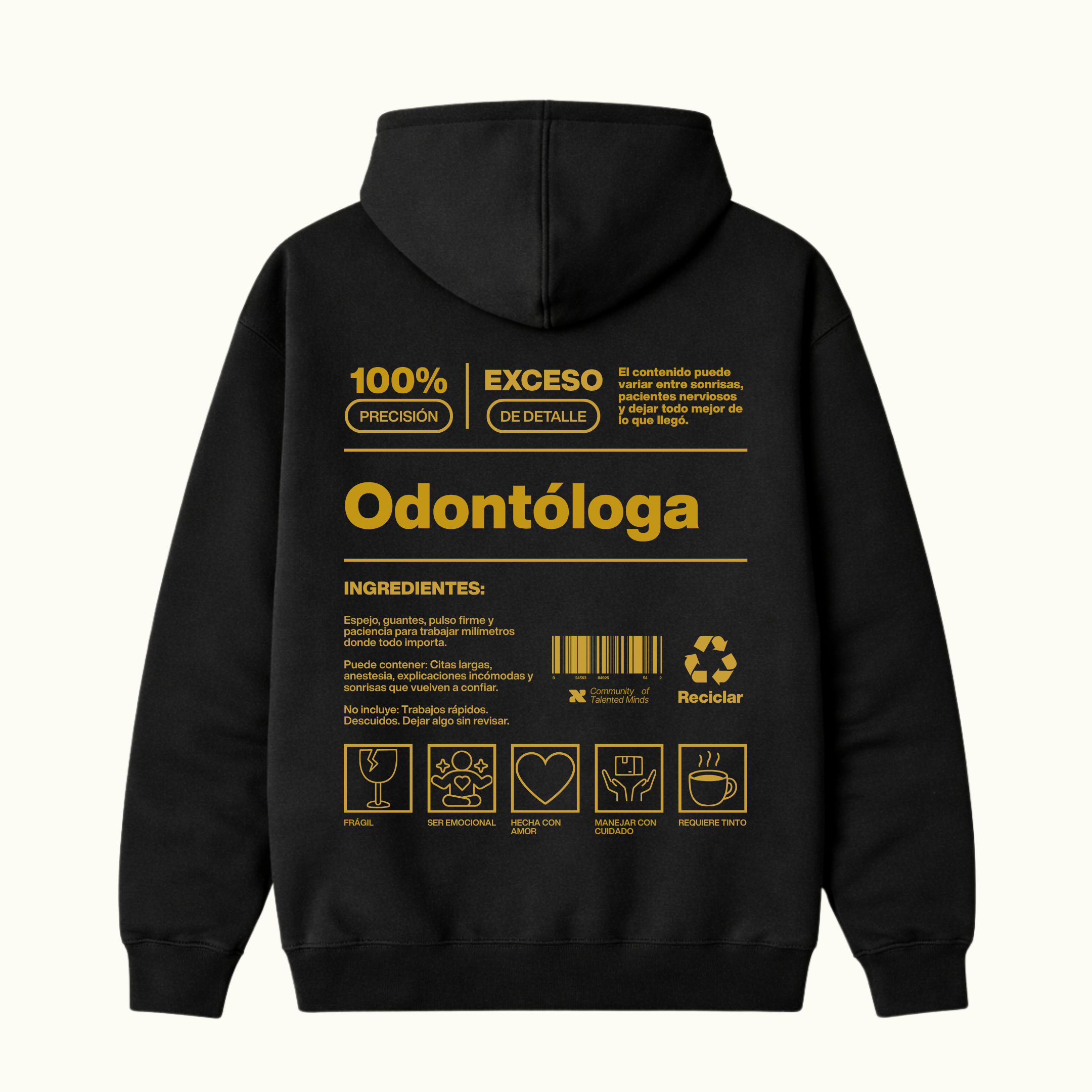 Hoodie Odontóloga