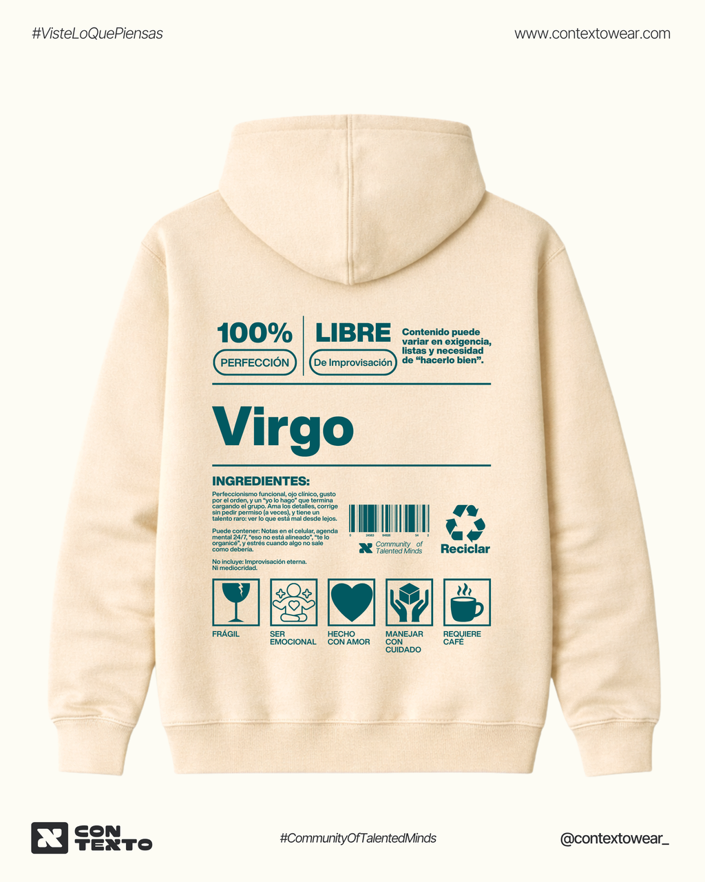 Hoodie Virgo - Hombre