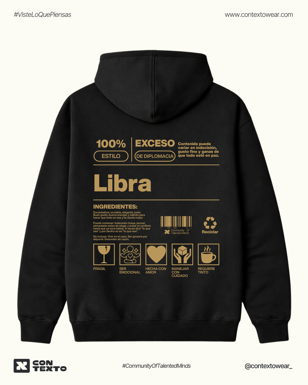 Hoodie Libra - Mujer