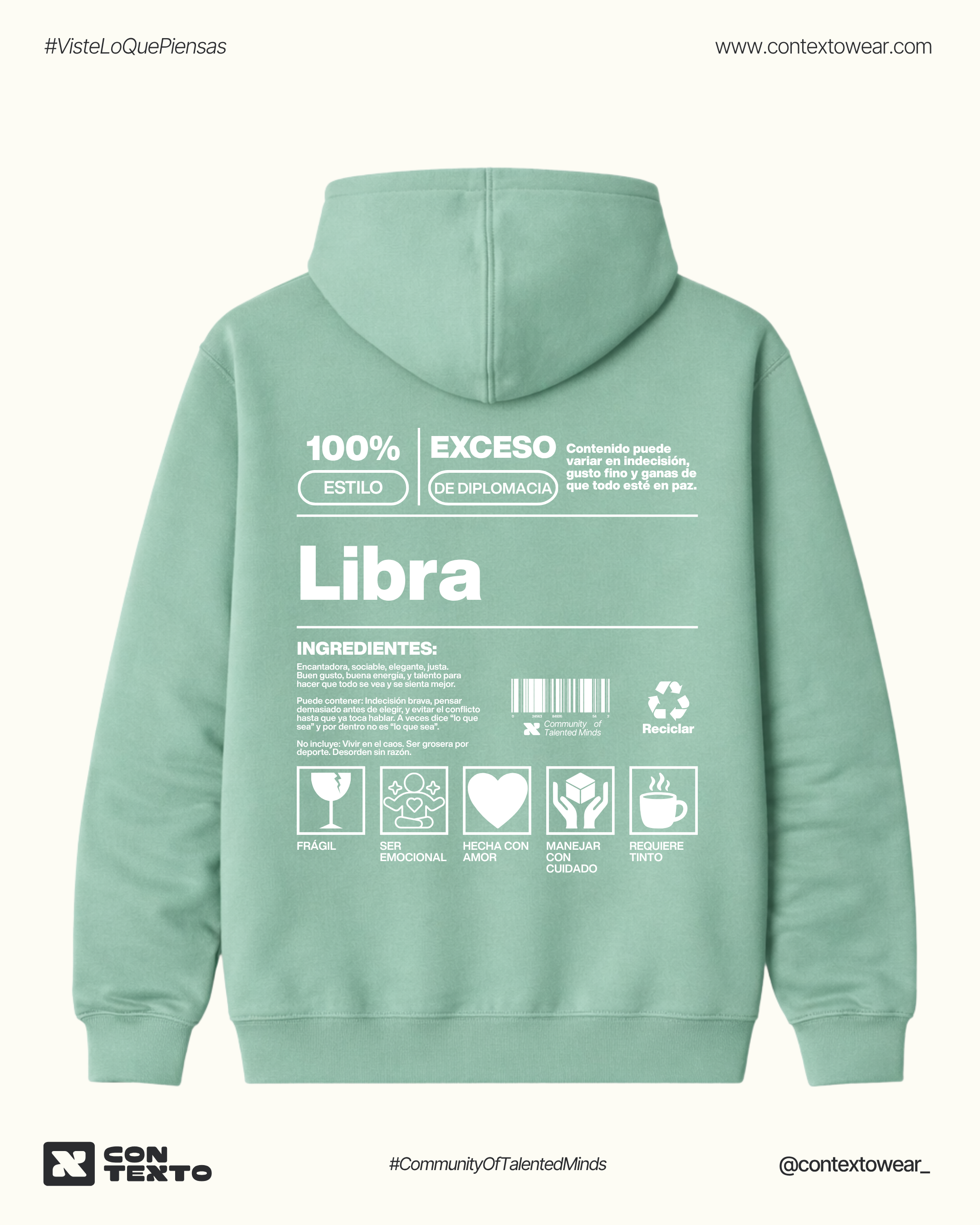 Hoodie Libra - Mujer