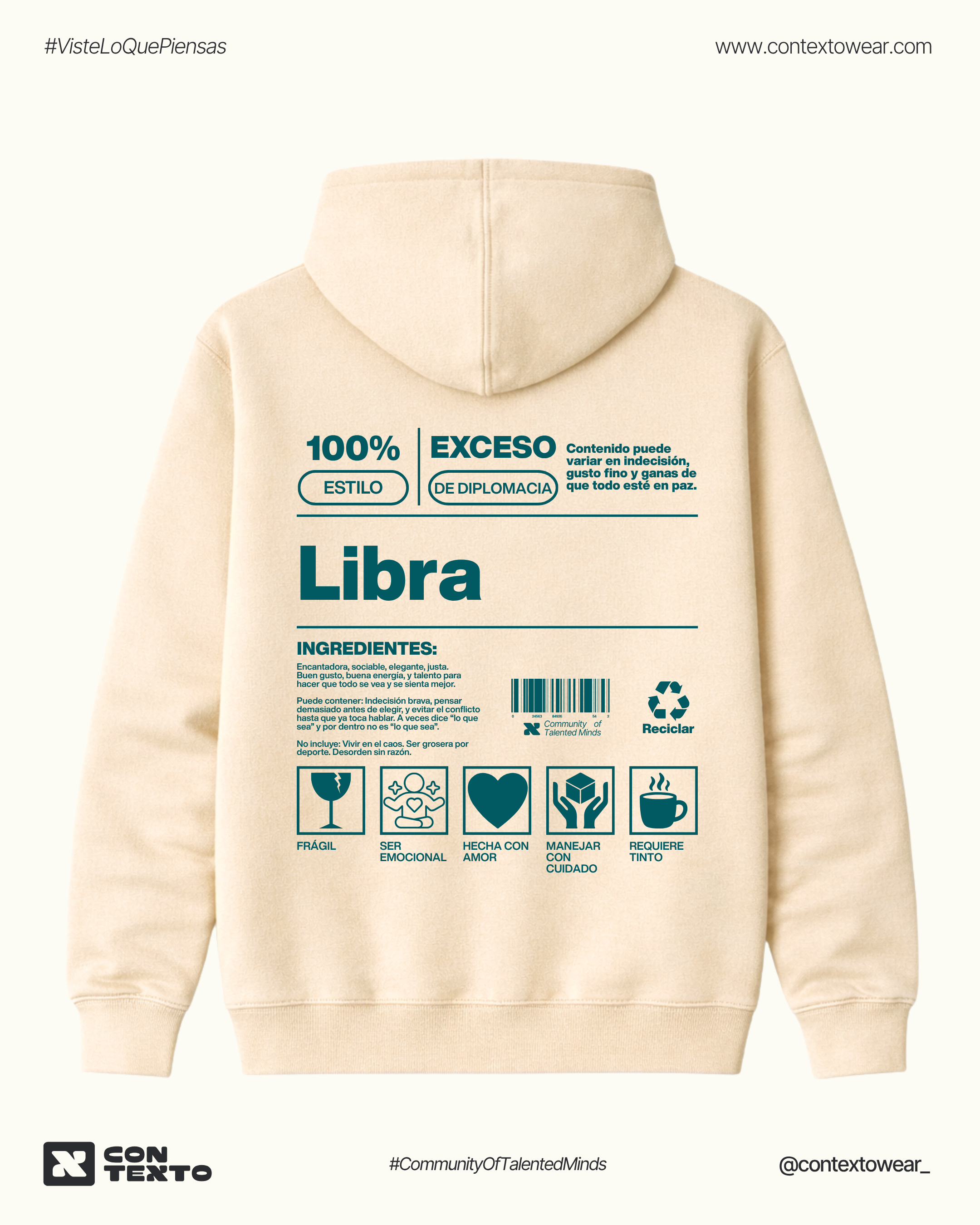 Hoodie Libra - Mujer